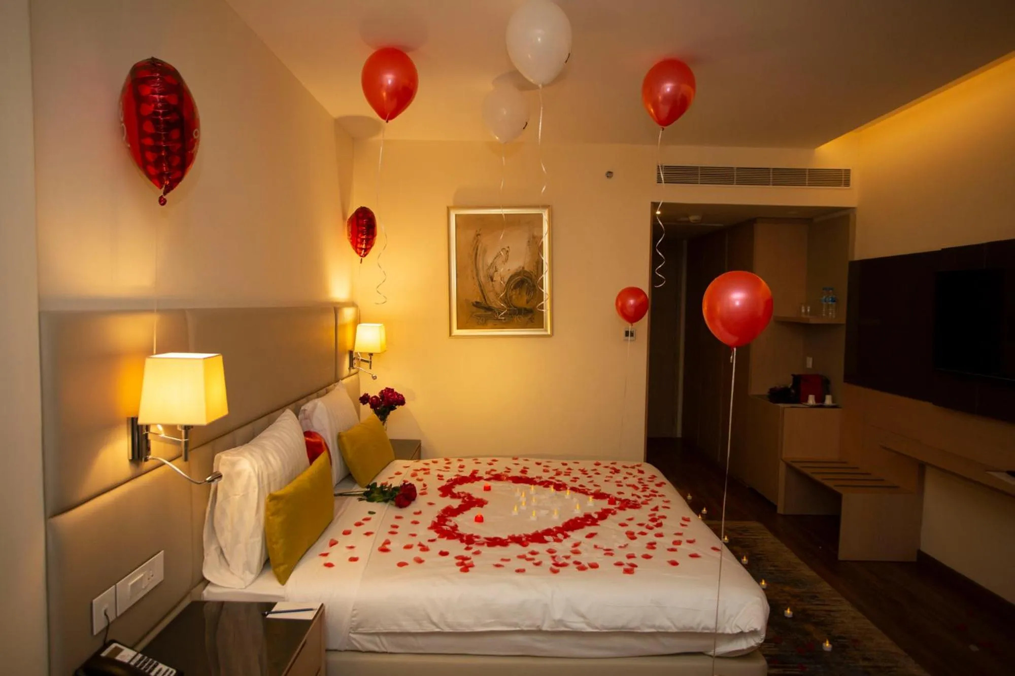 Bed in Bravia Hotel Niamey