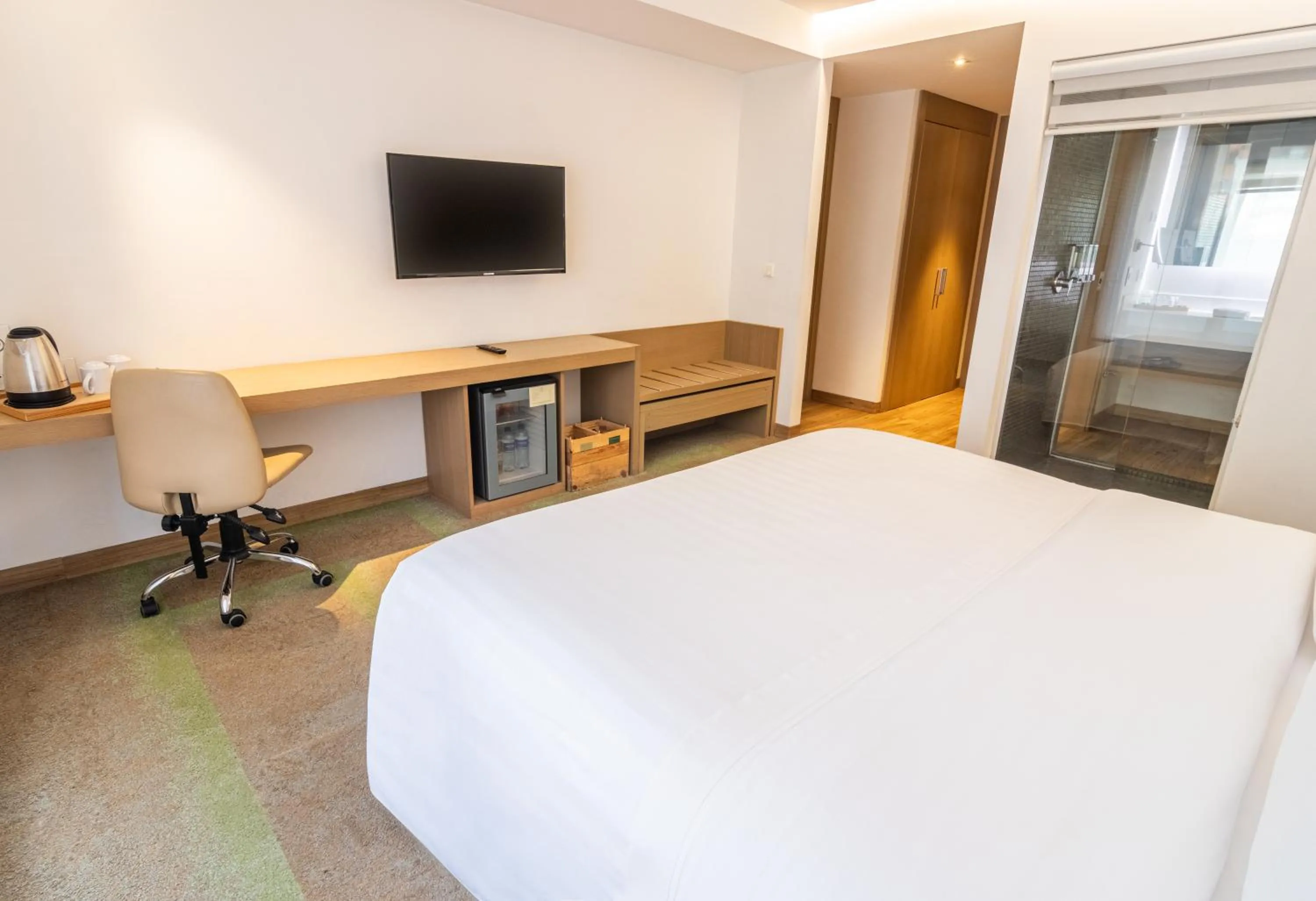 Bed in Biohotel Organic Suites Bogotá