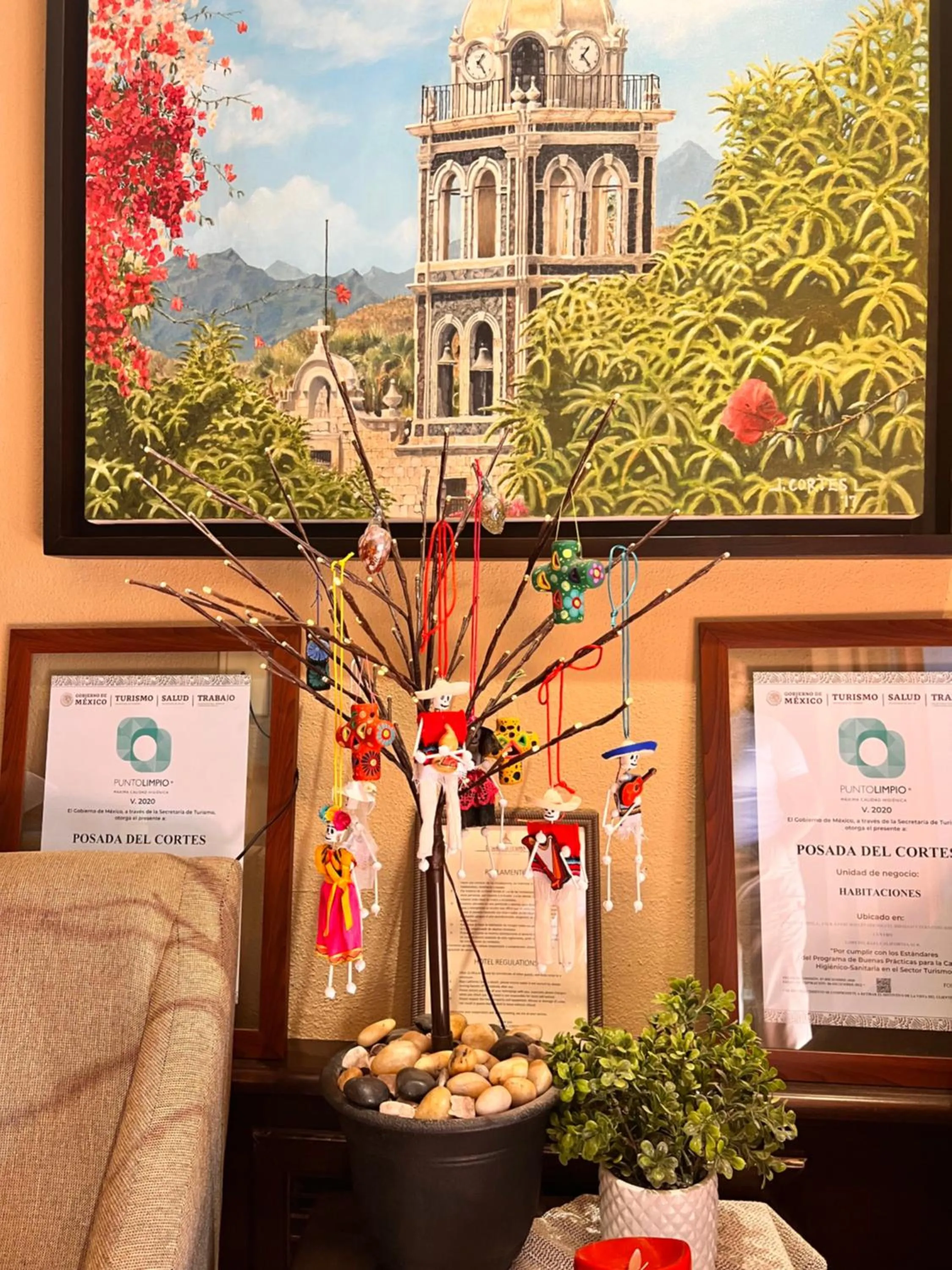 Decorative detail in Posada del Cortes