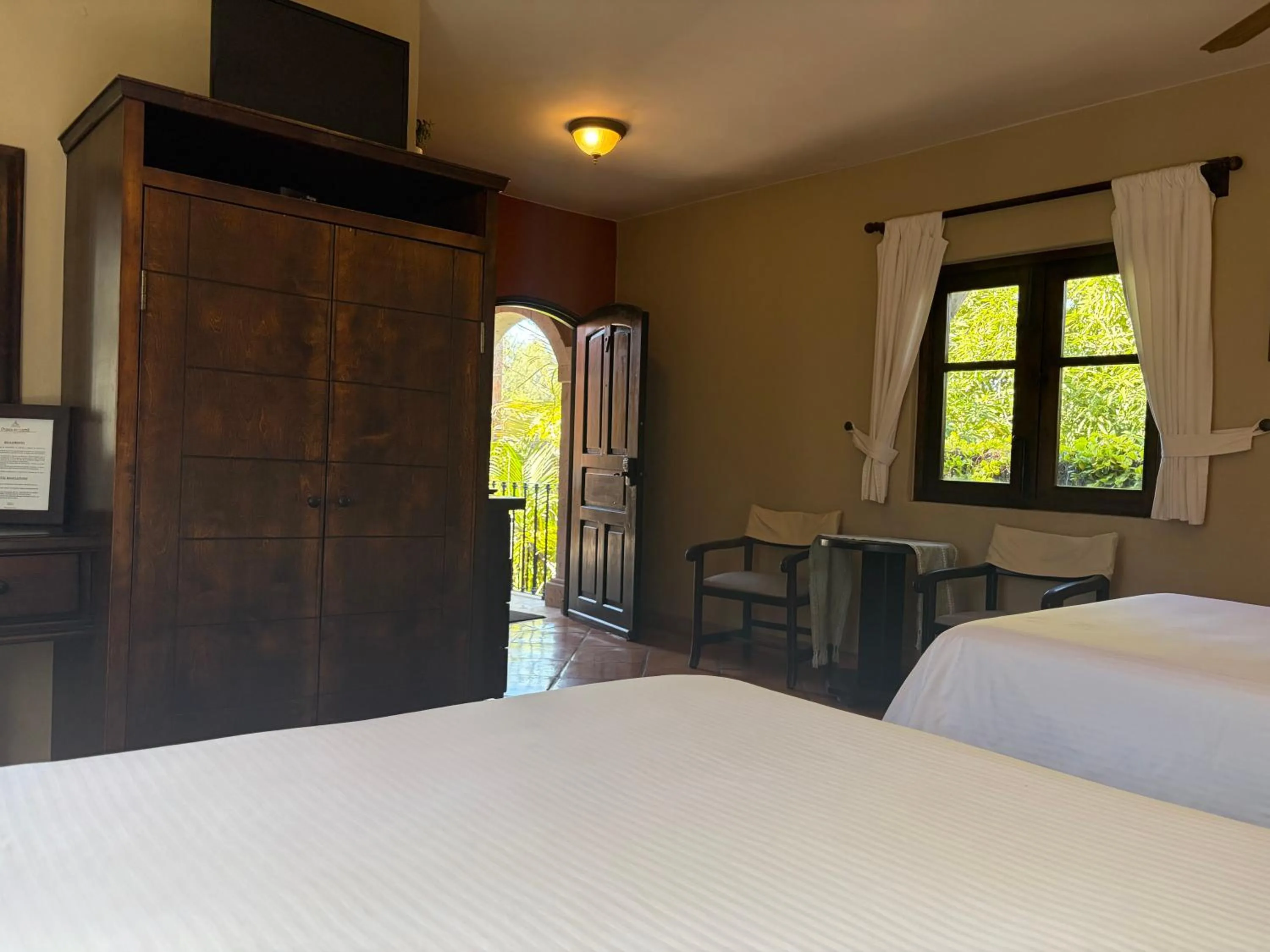 View (from property/room), Bed in Posada del Cortes
