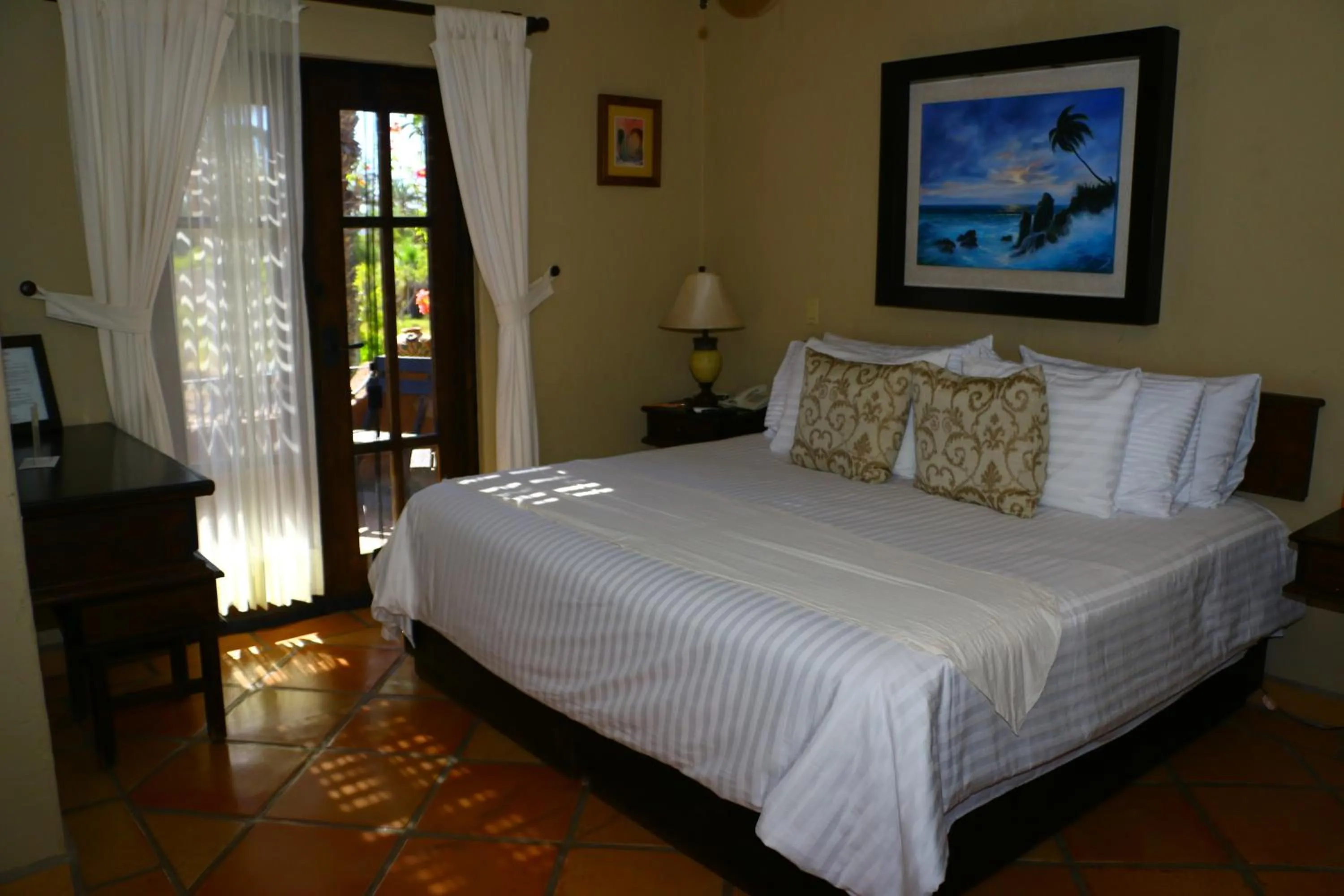 Balcony/Terrace, Bed in Posada del Cortes