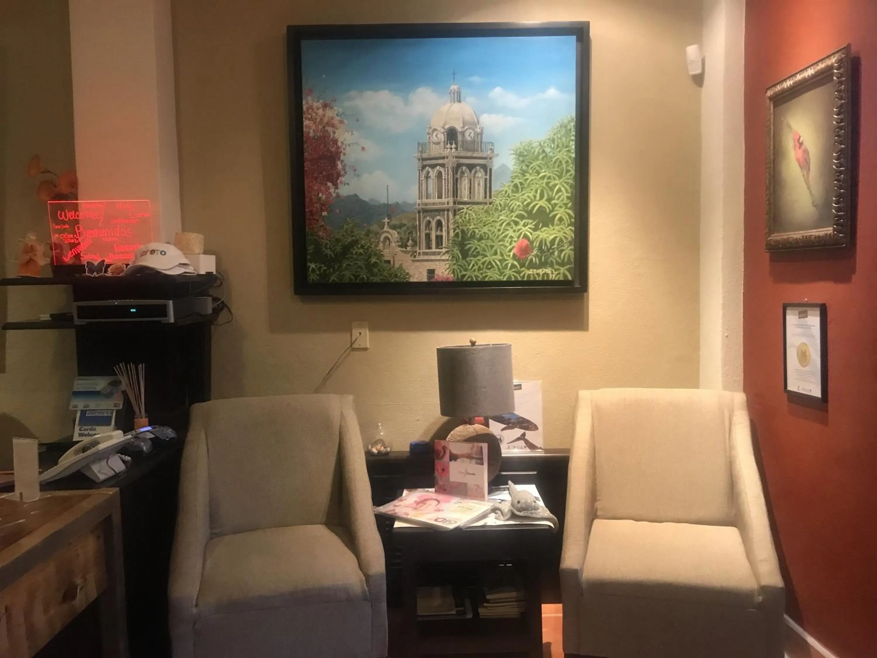 Seating area in Posada del Cortes