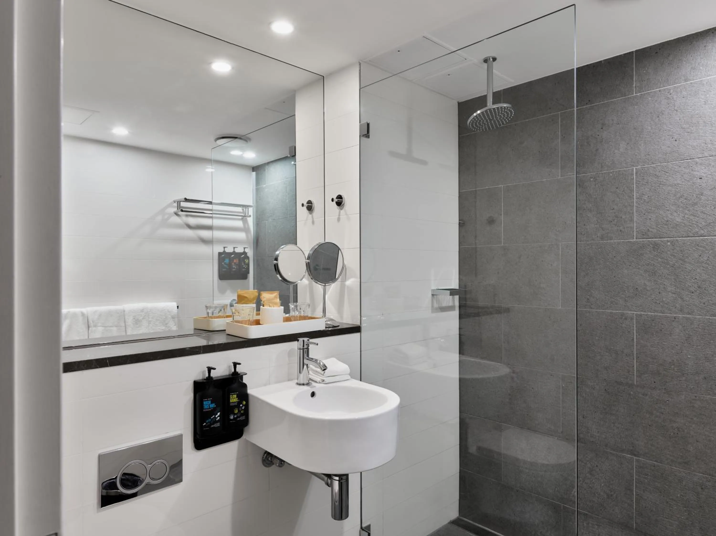 Shower in Hotel Woolstore 1888, Sydney - Handwritten Collection