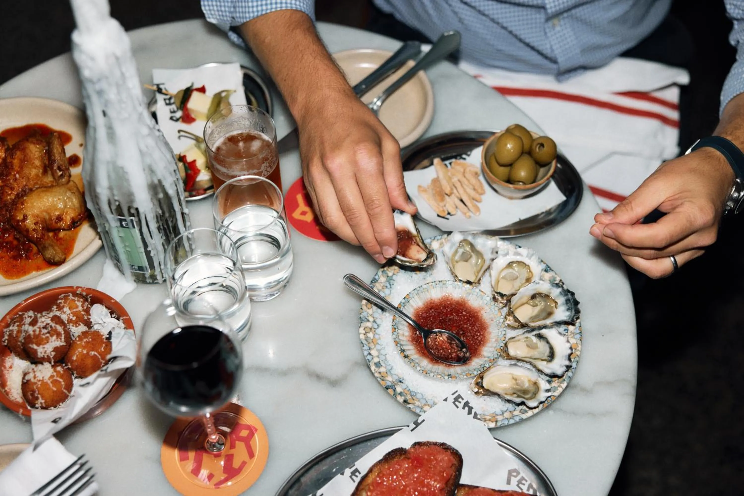 Food and drinks in Hotel Woolstore 1888, Sydney - Handwritten Collection