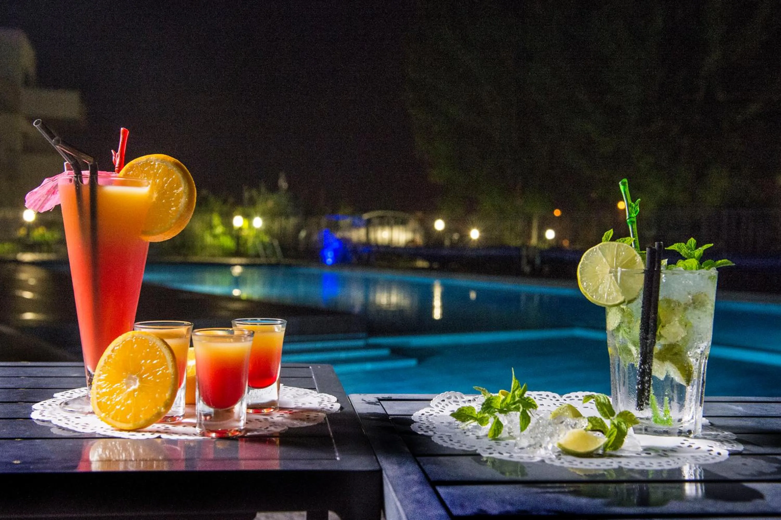 Pool view in Suite Home Porticcio