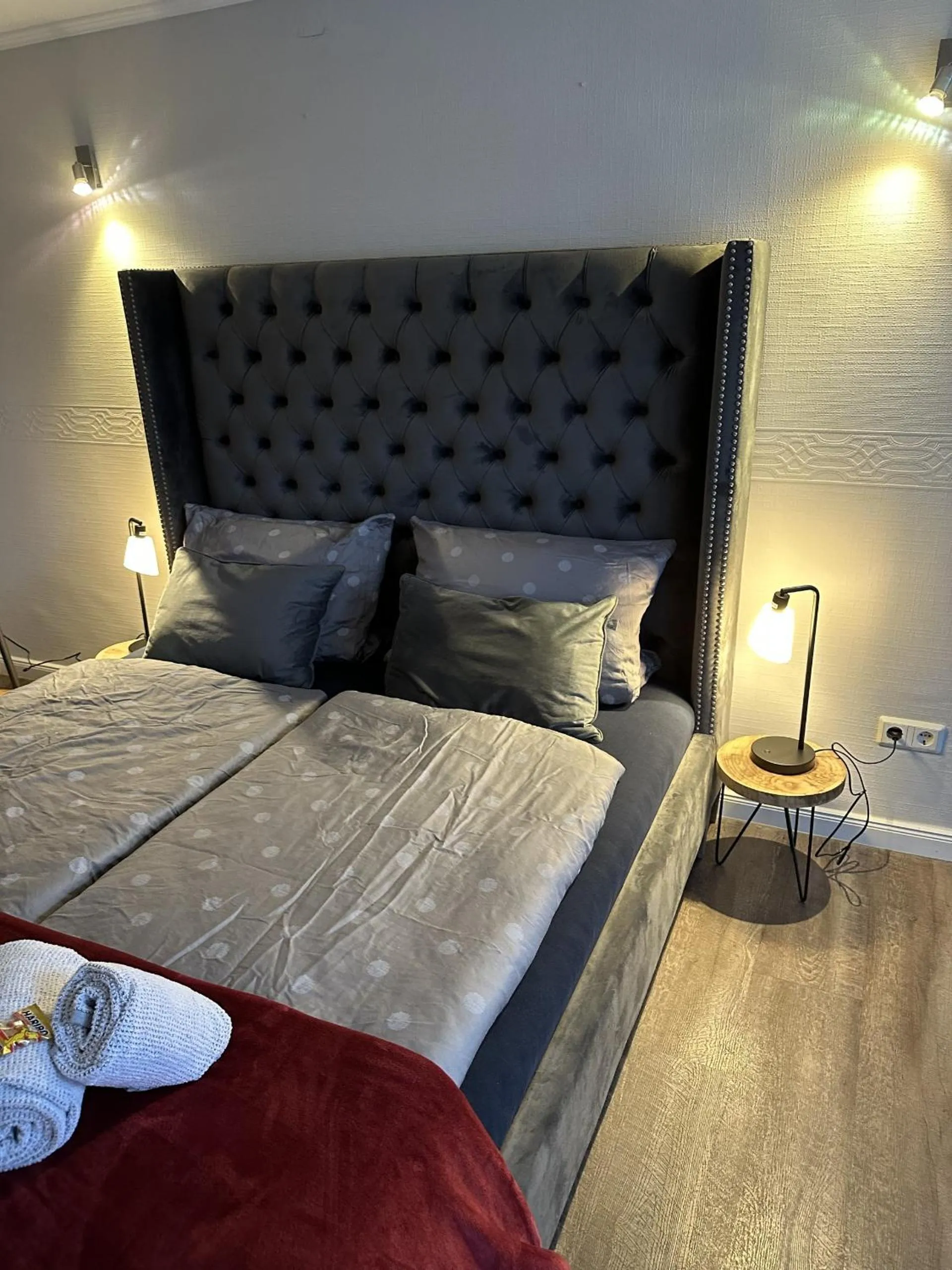 Bedroom, Bed in Gästehaus Wind und Meer