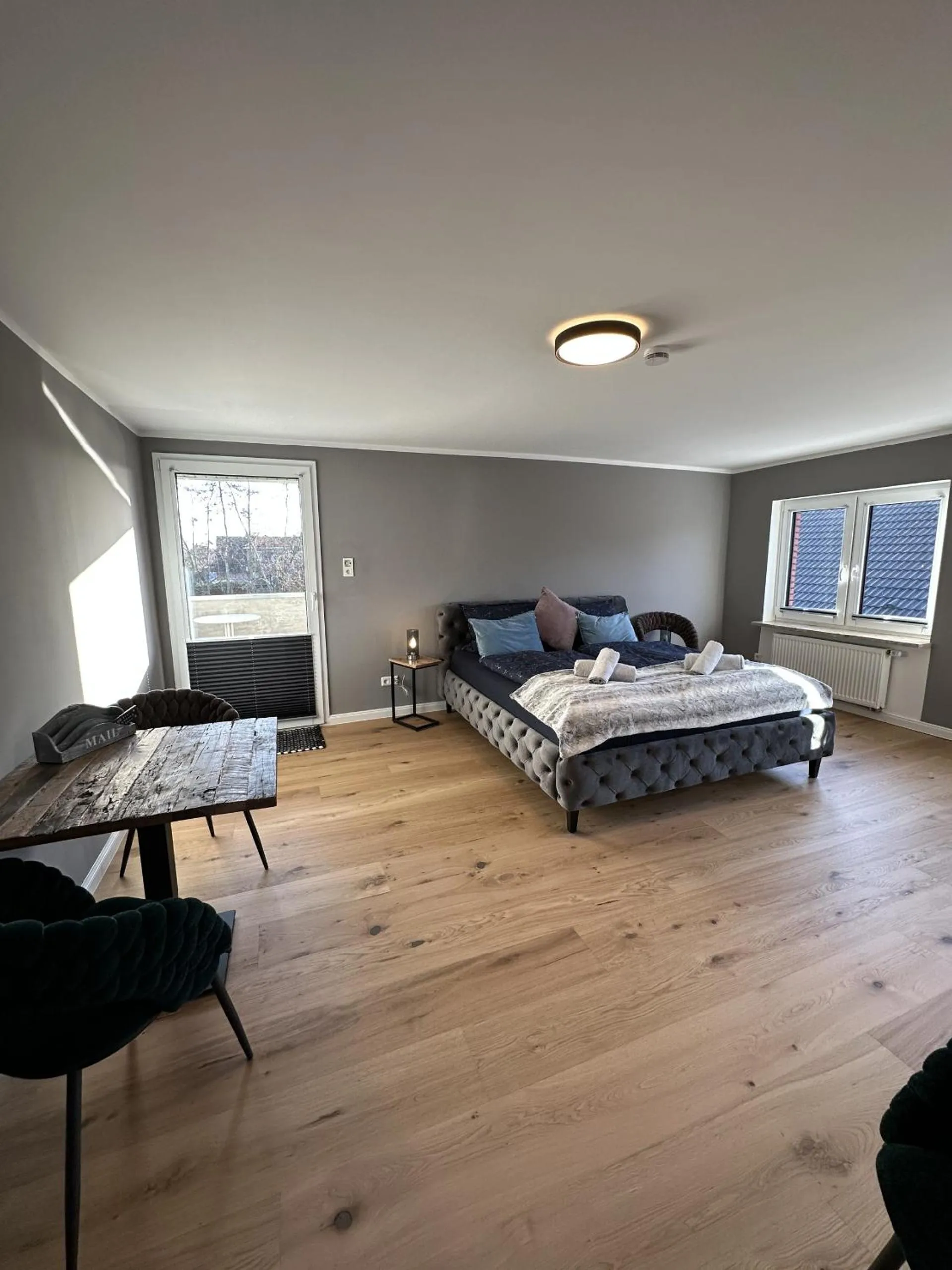 Bedroom, Bed in Gästehaus Wind und Meer