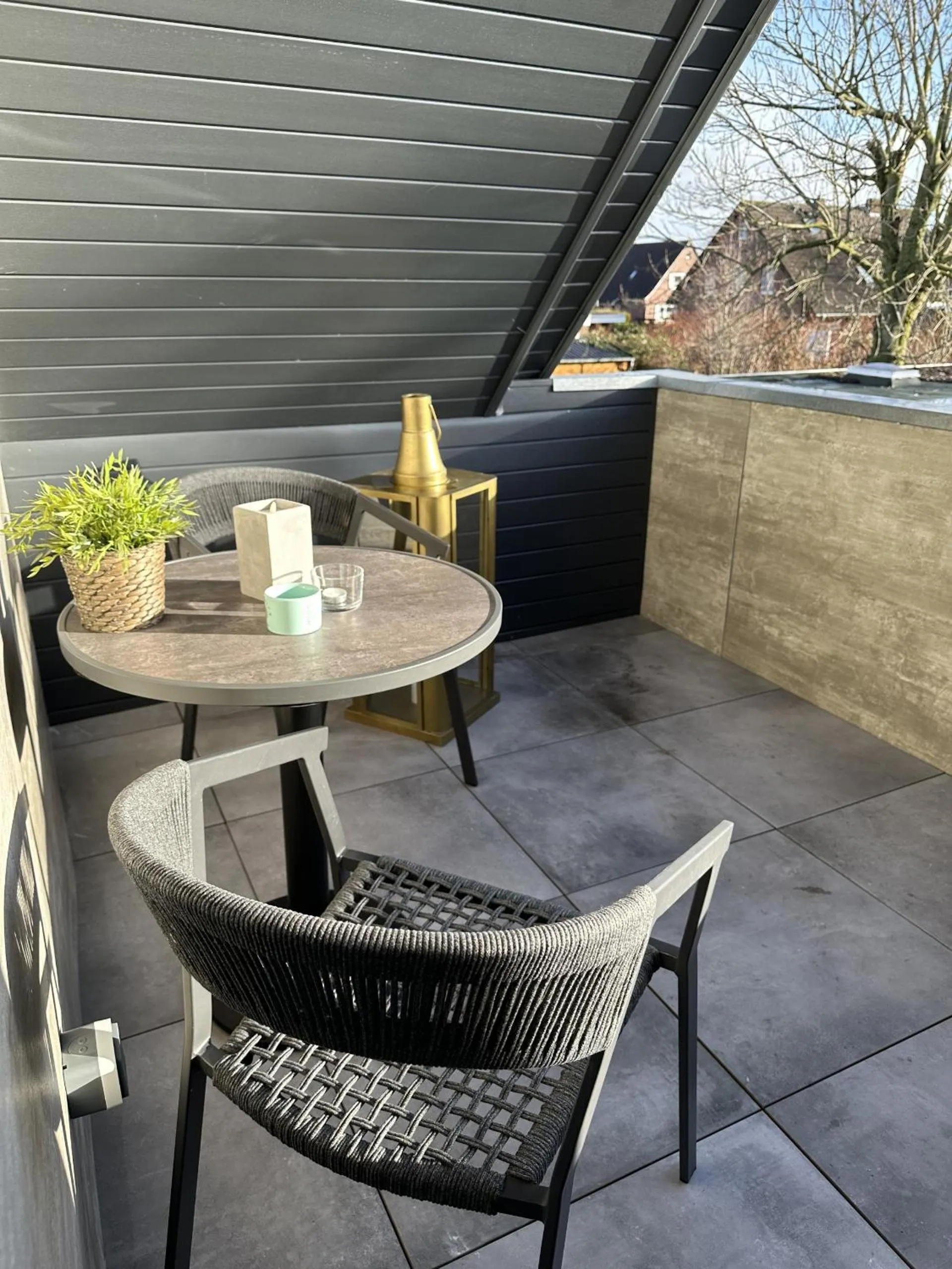 Balcony/Terrace in Gästehaus Wind und Meer