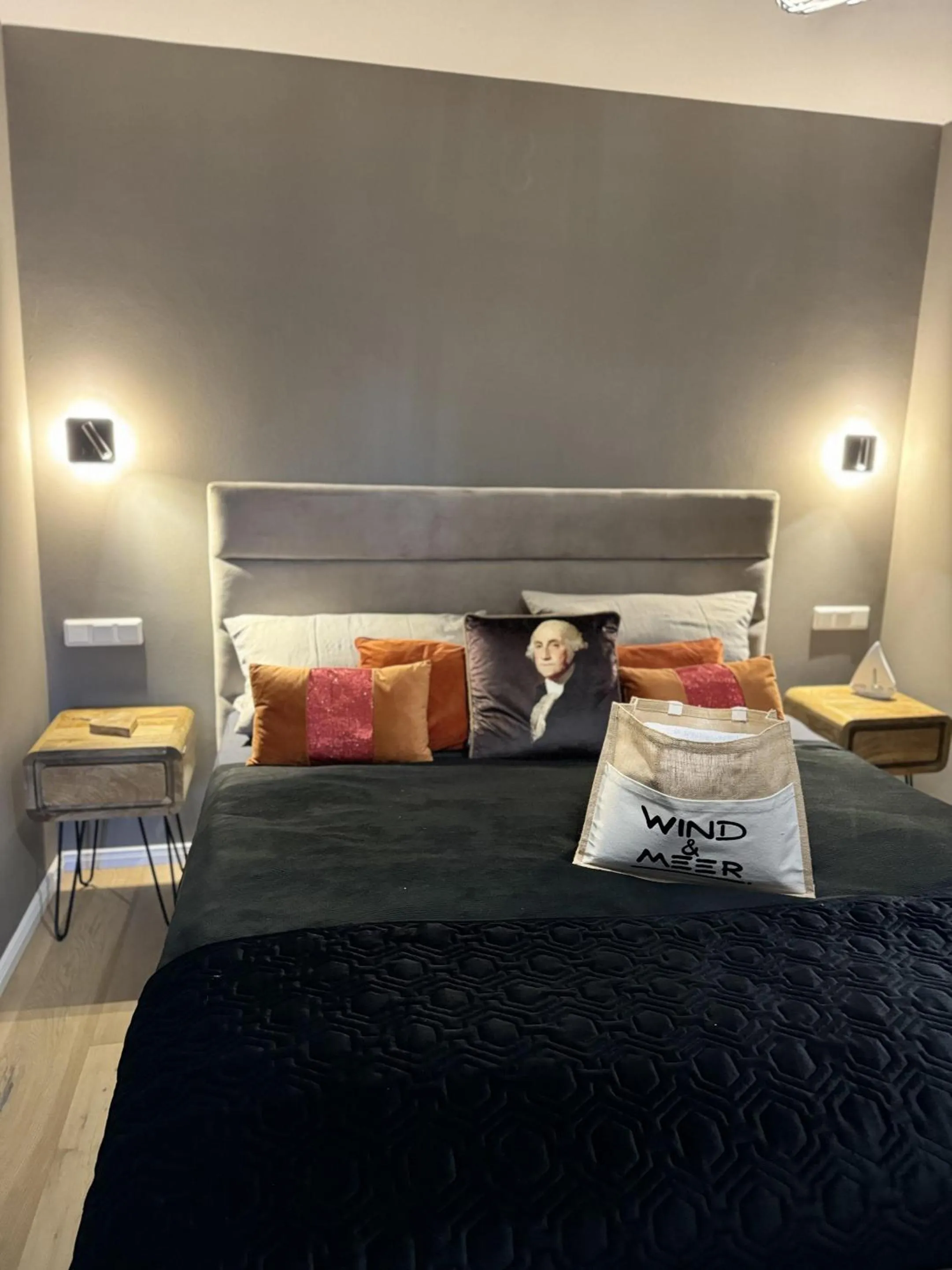 Bedroom, Bed in Gästehaus Wind und Meer