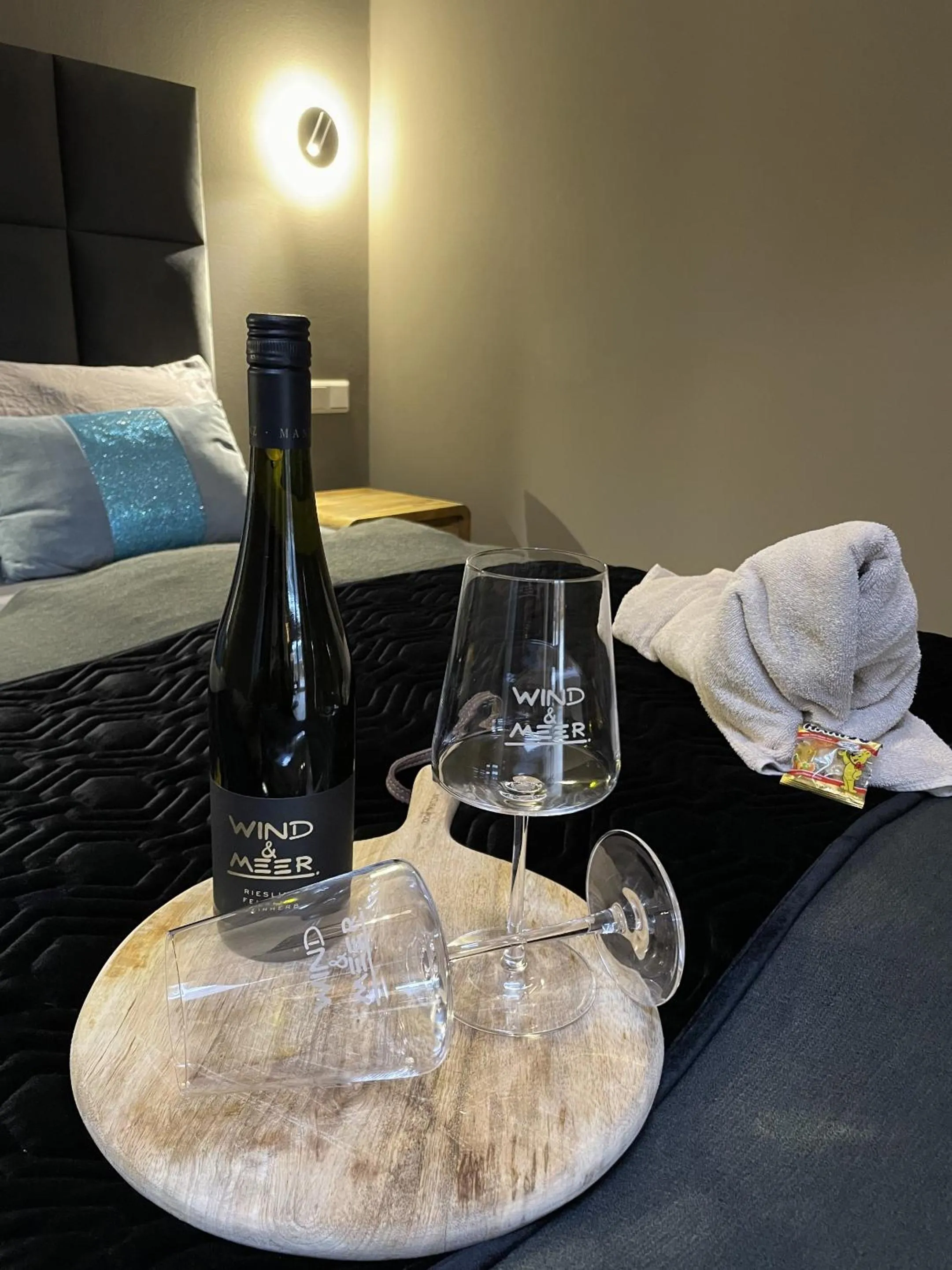 Bedroom, Bed in Gästehaus Wind und Meer