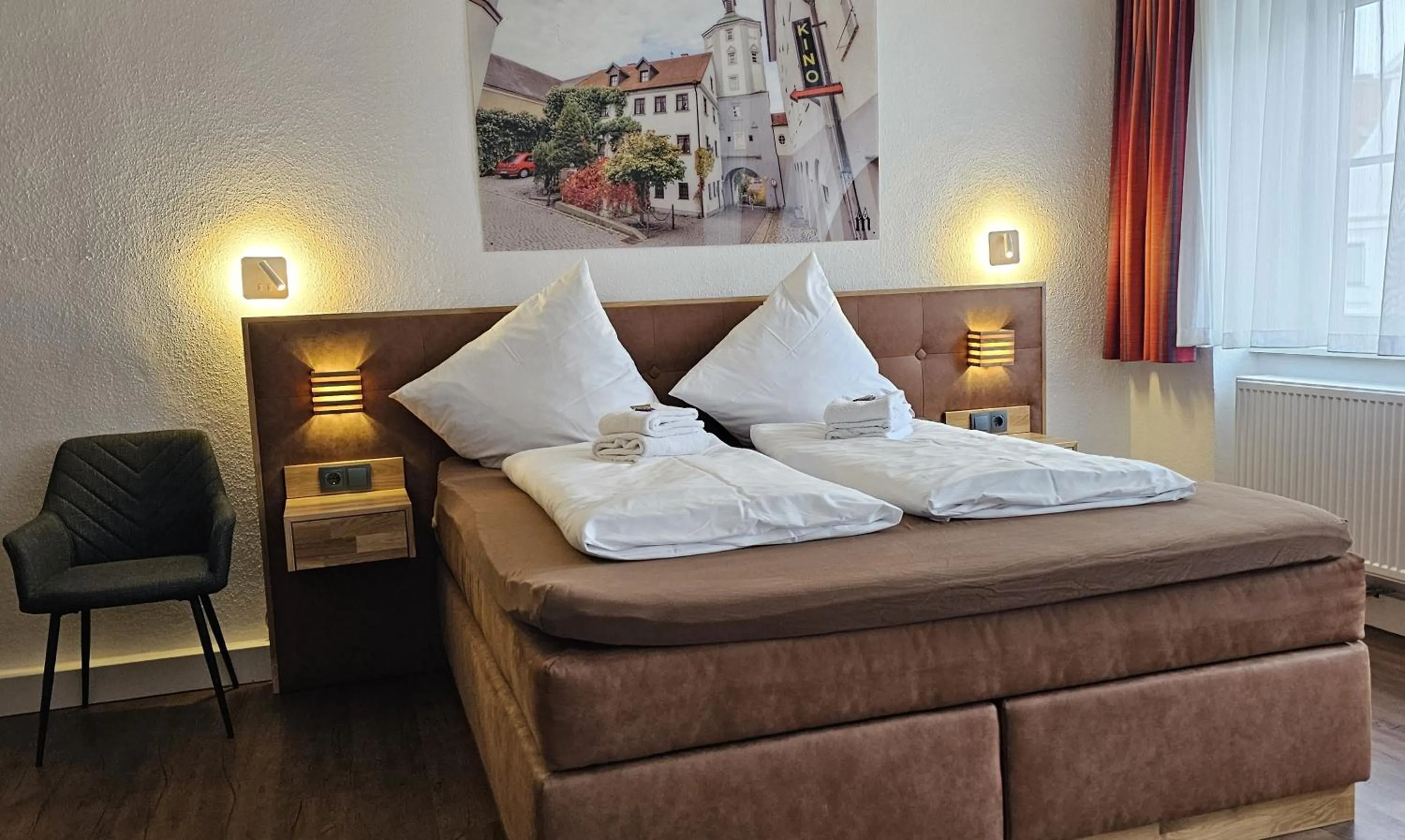 Living room, Bed in Brauereigasthof zur Münz seit 1586