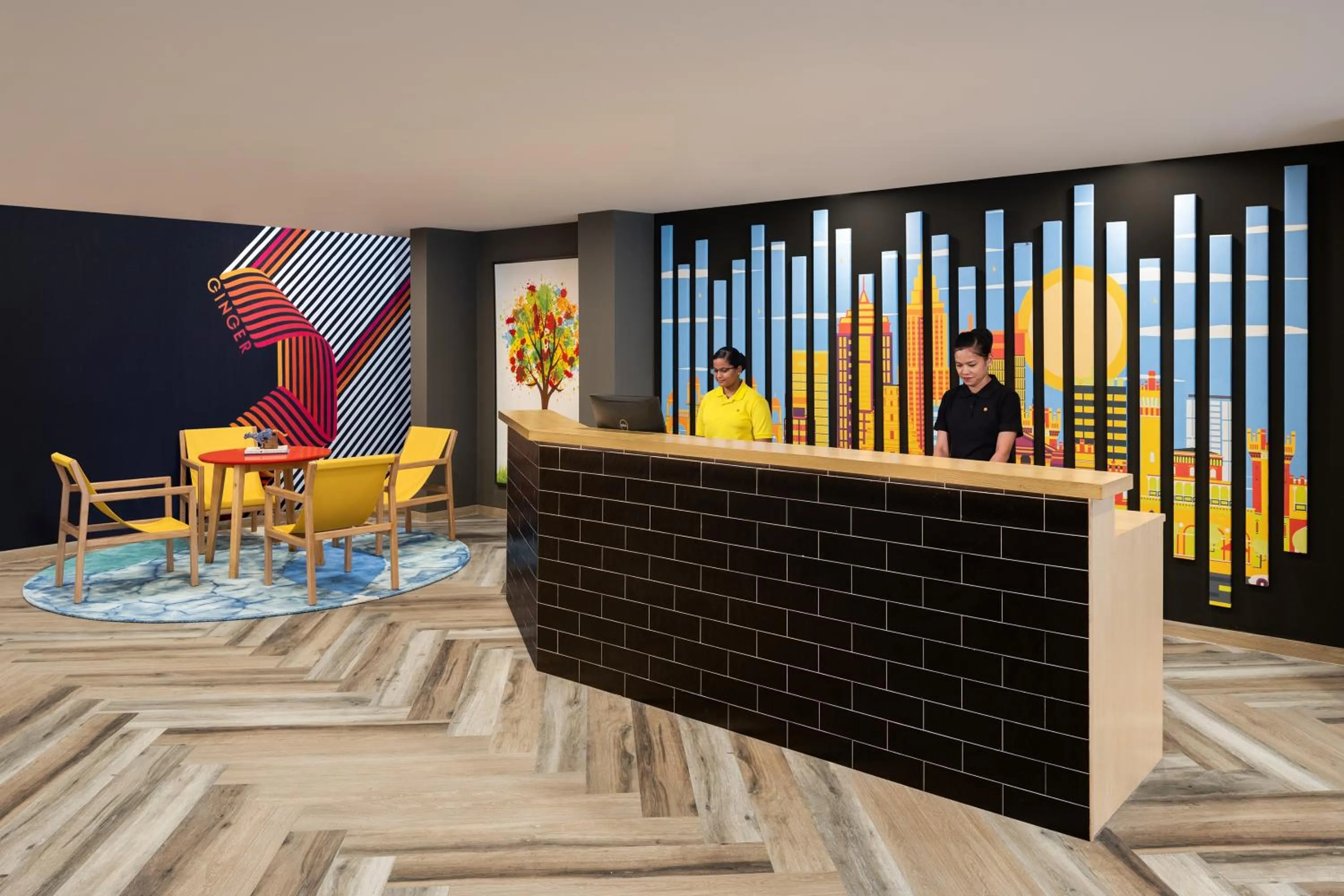 Lobby or reception in Ginger Bangalore- Inner Ring Road