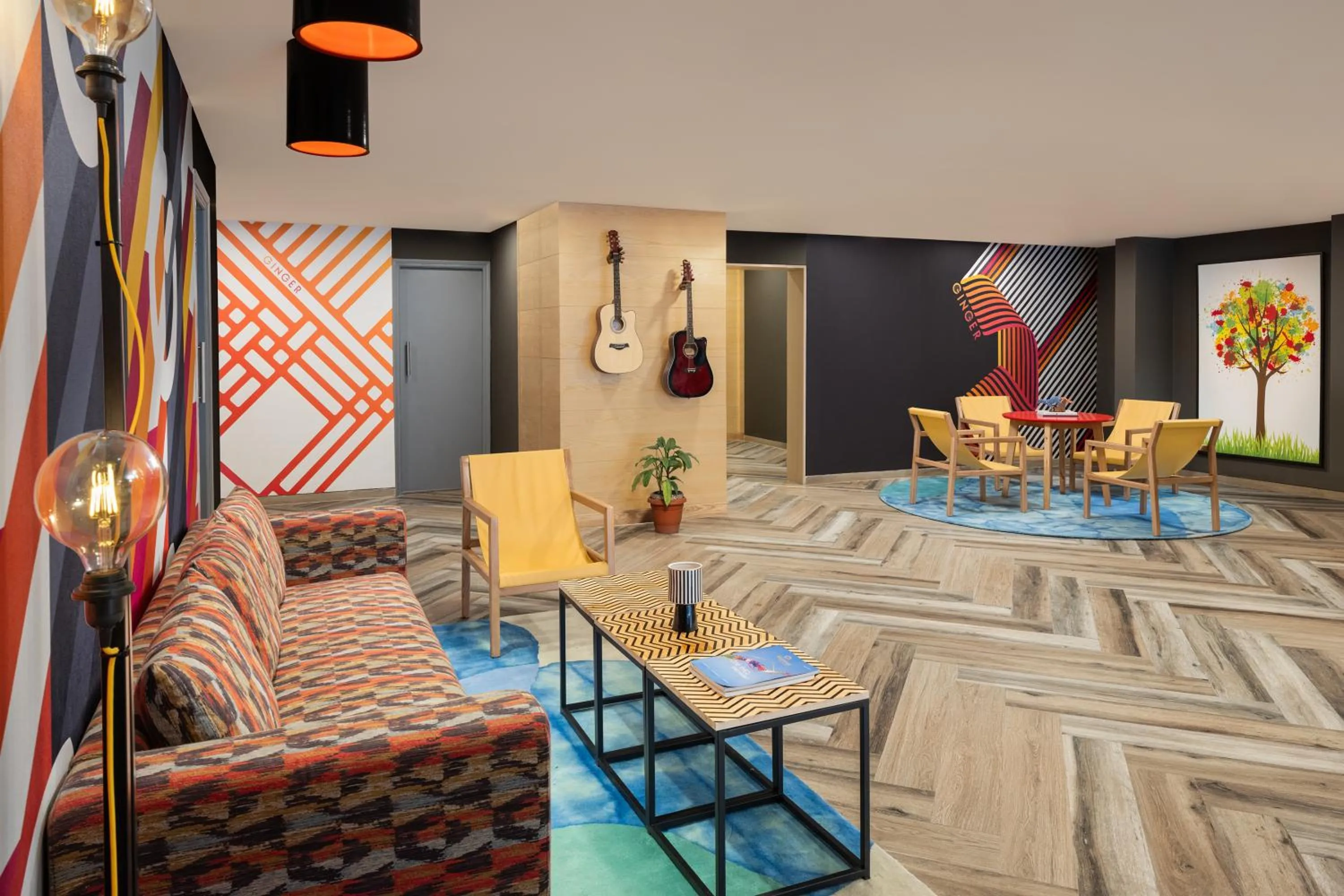 Seating area in Ginger Bangalore- Inner Ring Road