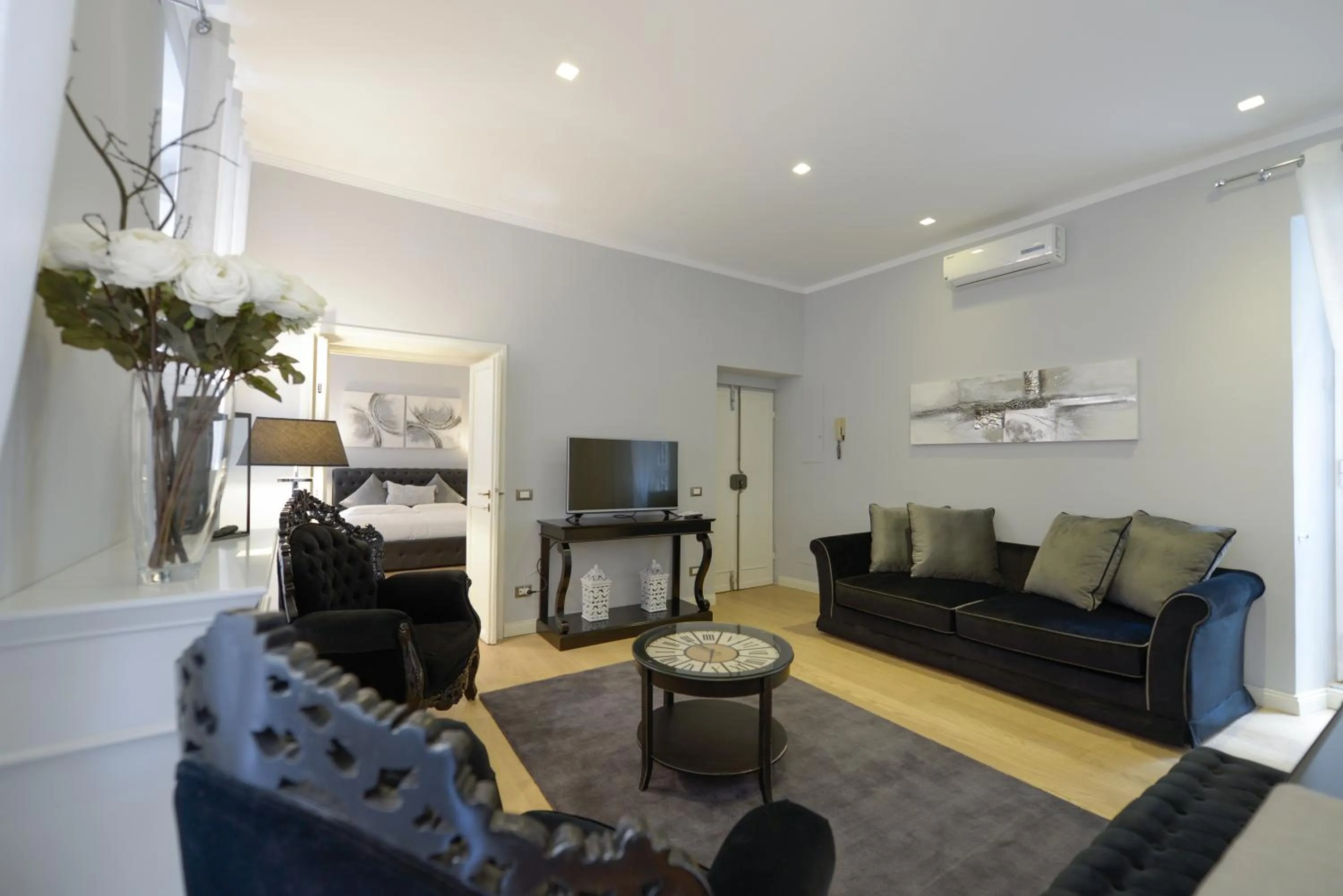 Living room, Bed in Easydomus Rome