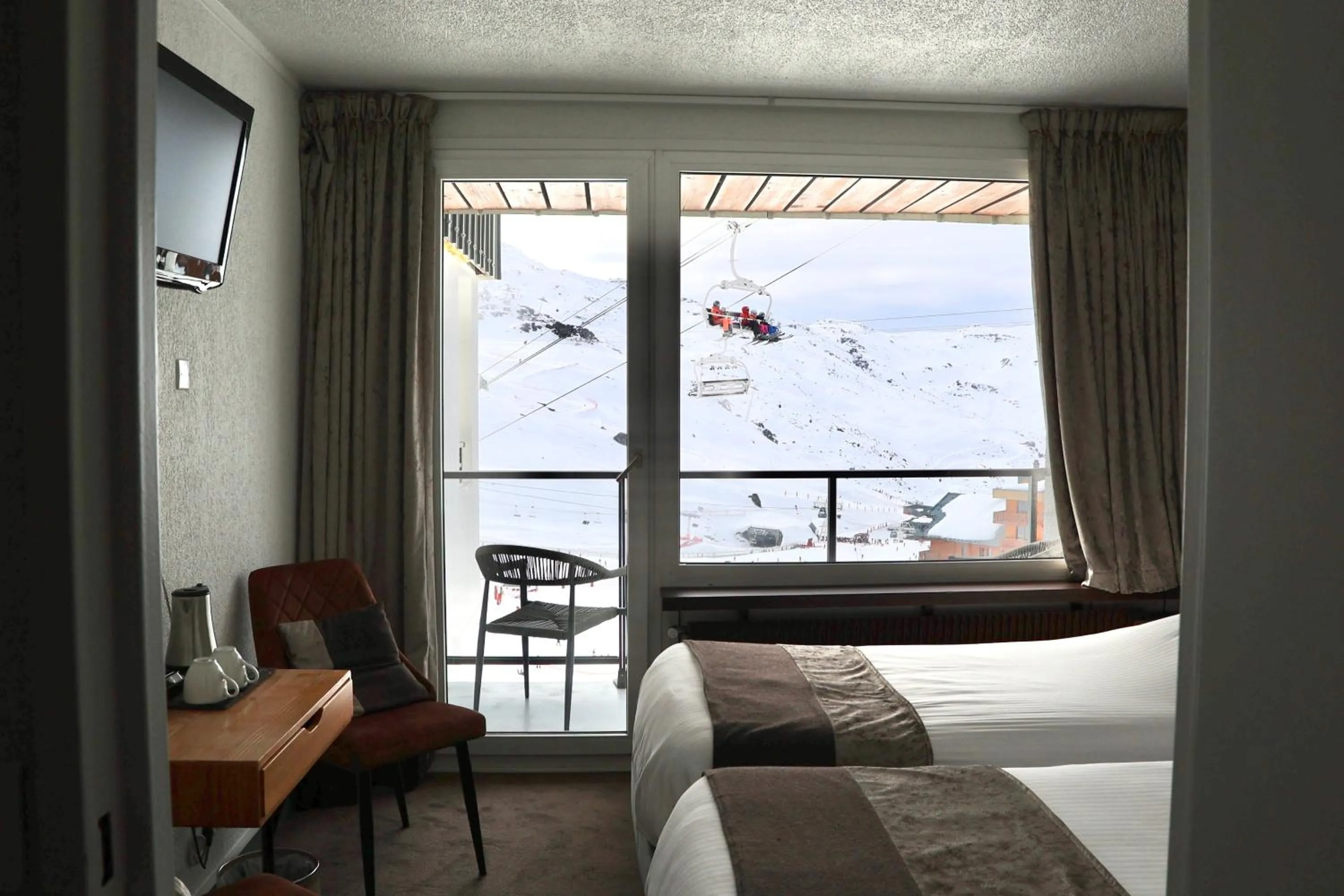 Bed in Hôtel Val Chavière