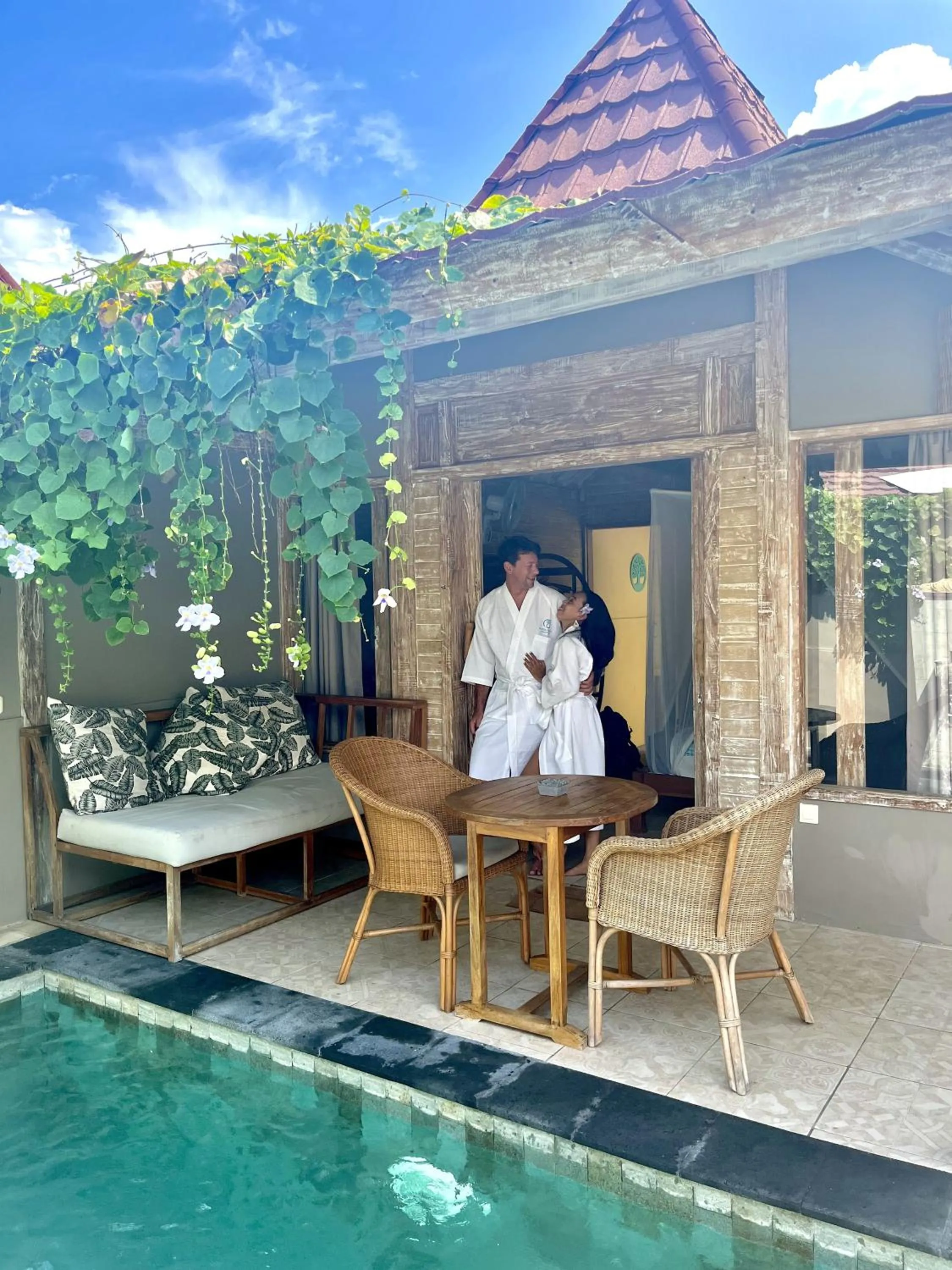 Patio in GiliZen Resort - Private Pool Villas