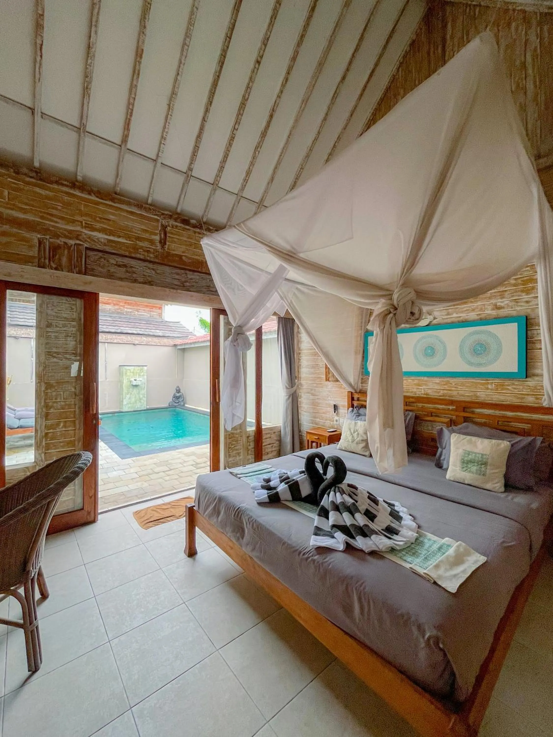 Bedroom, Bed in GiliZen Resort - Private Pool Villas