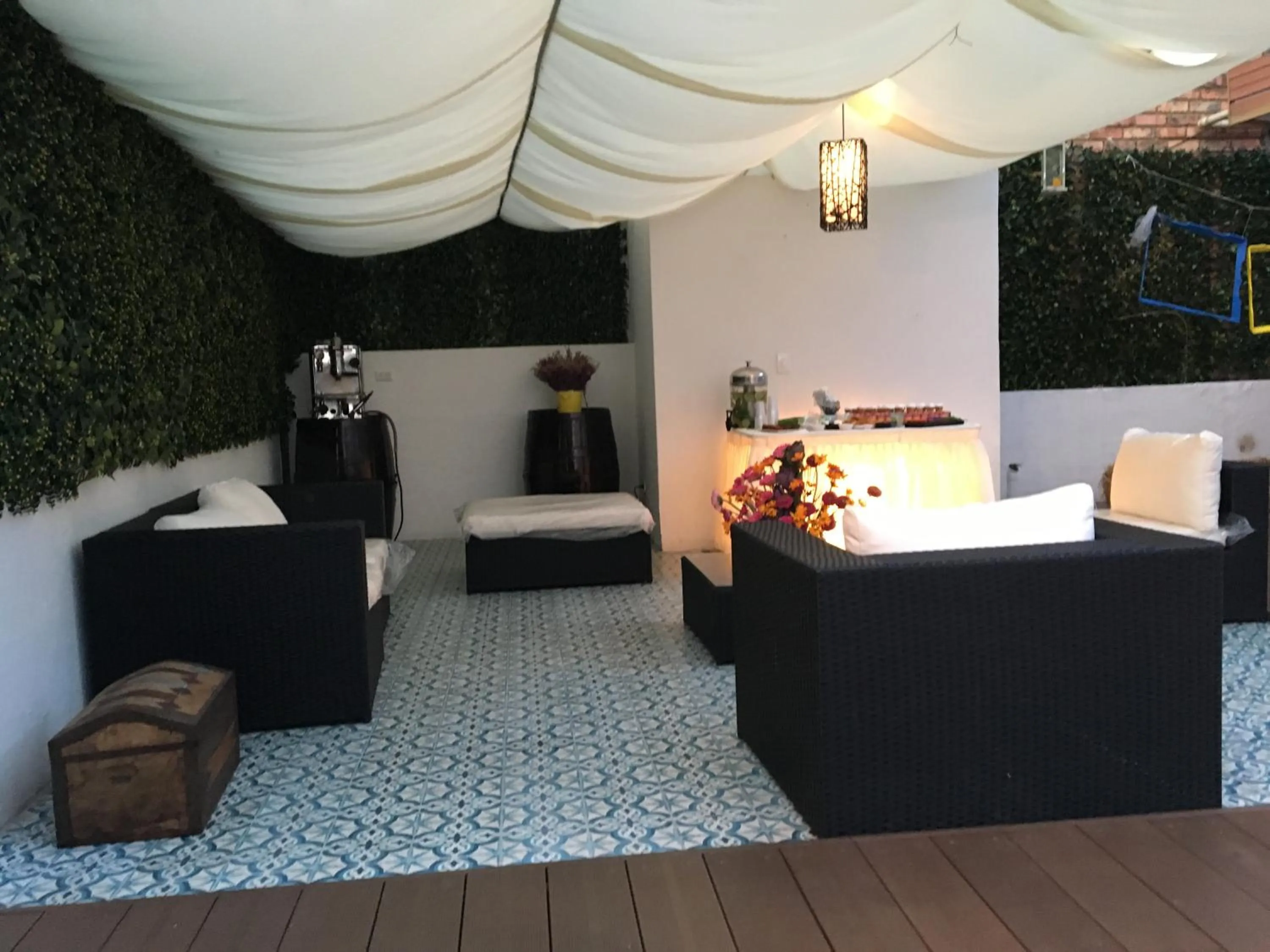 Balcony/Terrace, Bed in Hotel Inter Bogotá