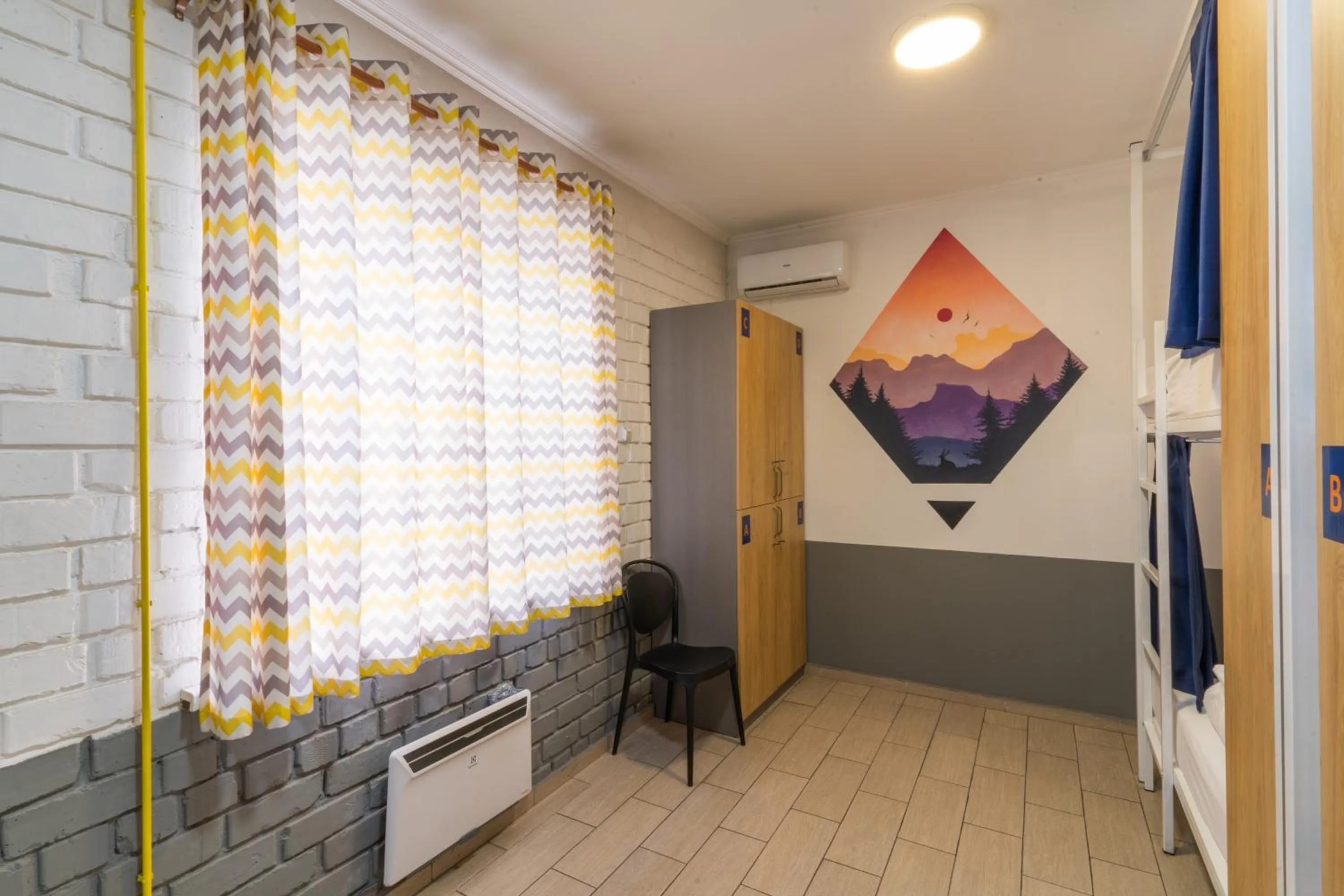 Decorative detail in ololoFreelander Hostel&Coworking