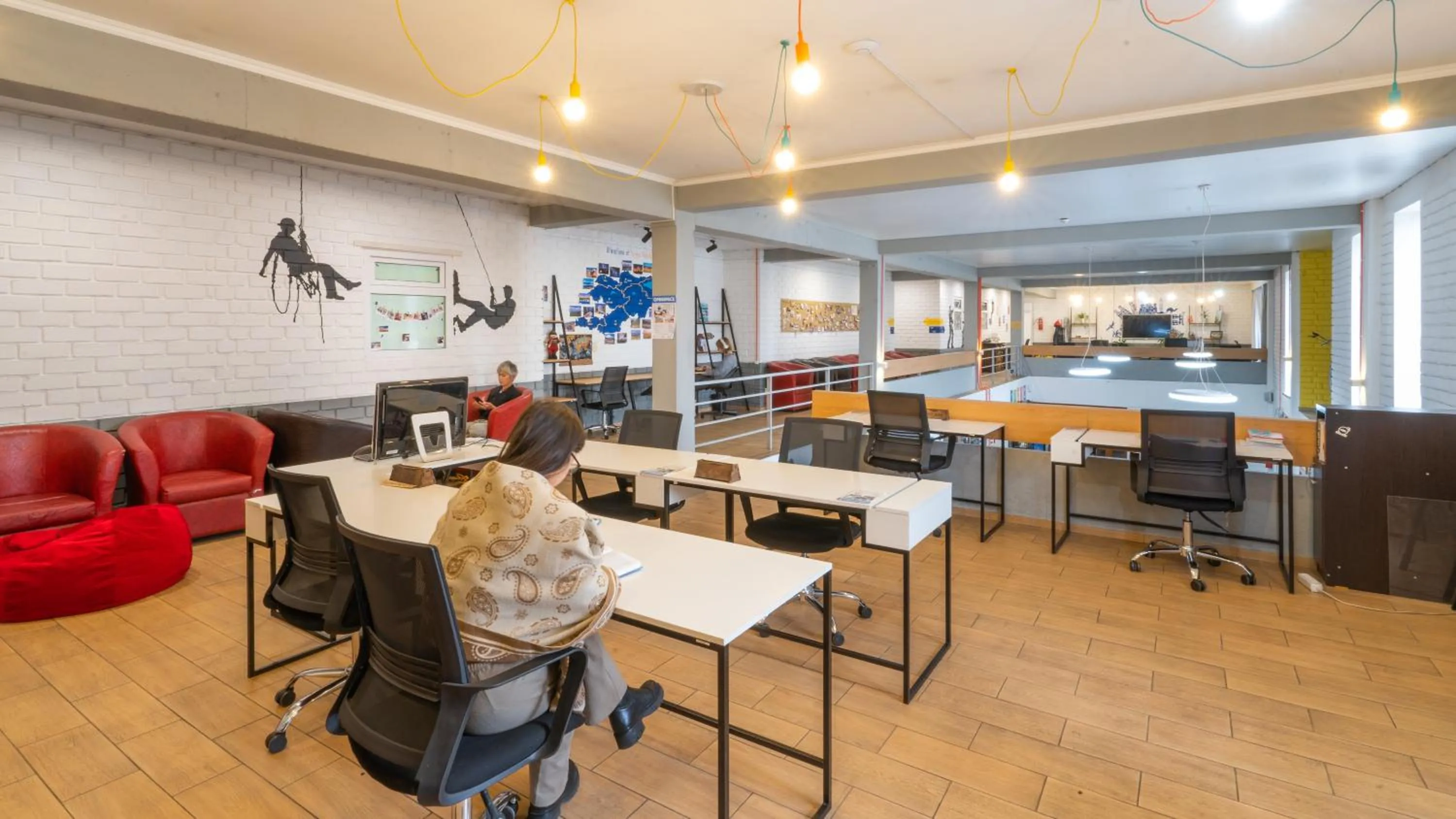 Living room in ololoFreelander Hostel&Coworking