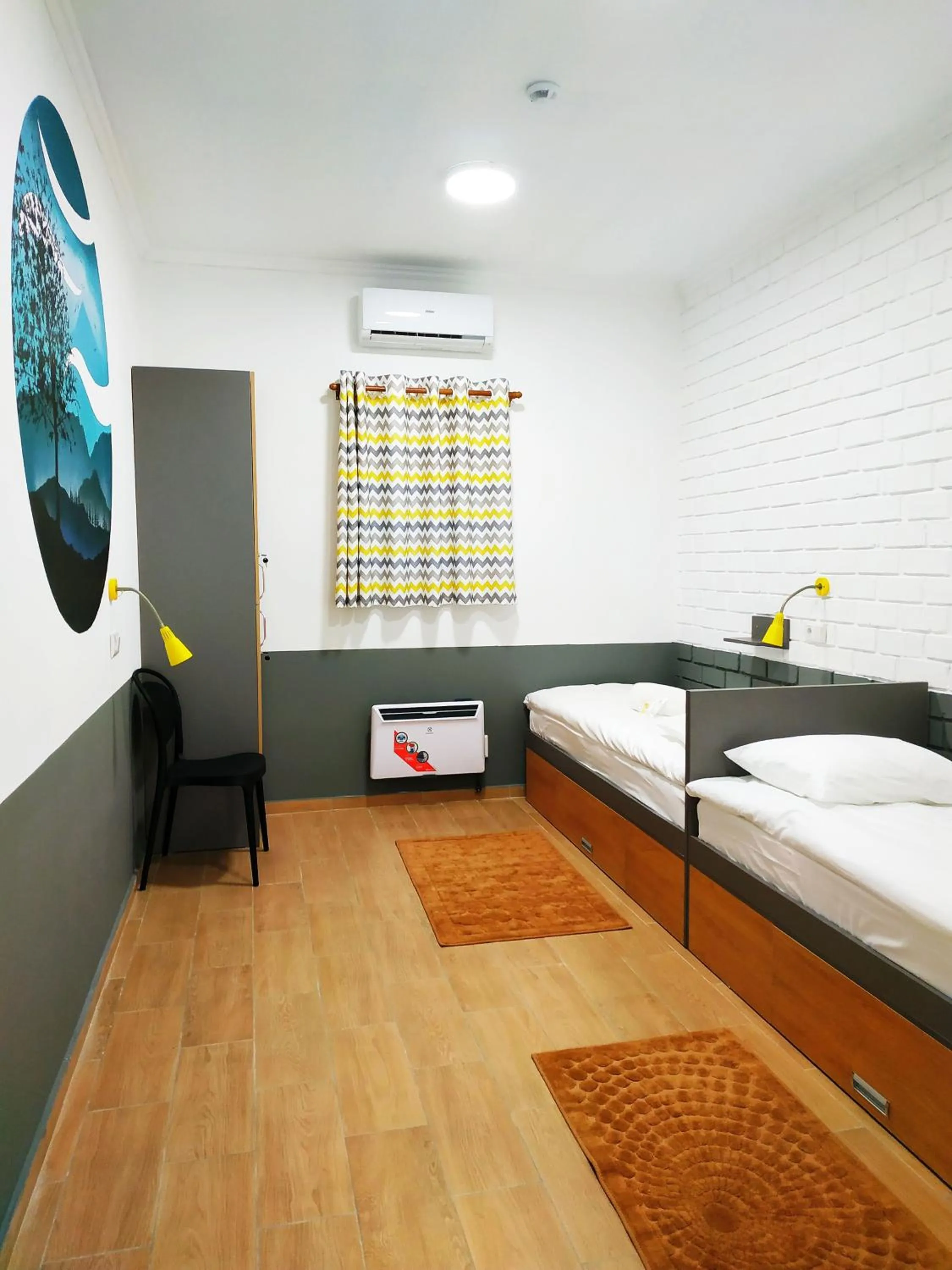 Decorative detail, Bed in ololoFreelander Hostel&Coworking