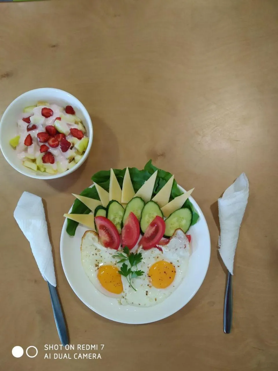 Breakfast in ololoFreelander Hostel&Coworking
