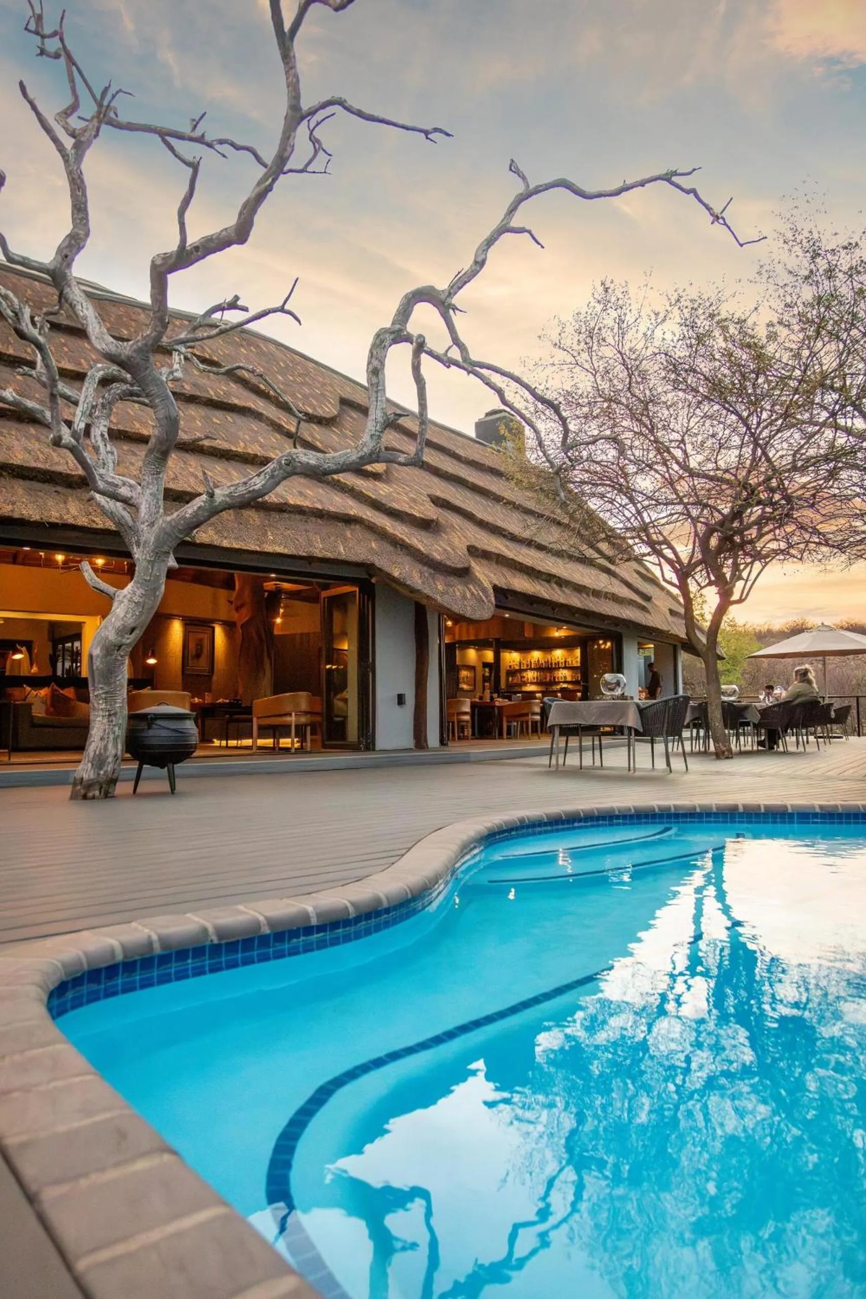 Pool view in Tuningi Safari Lodge