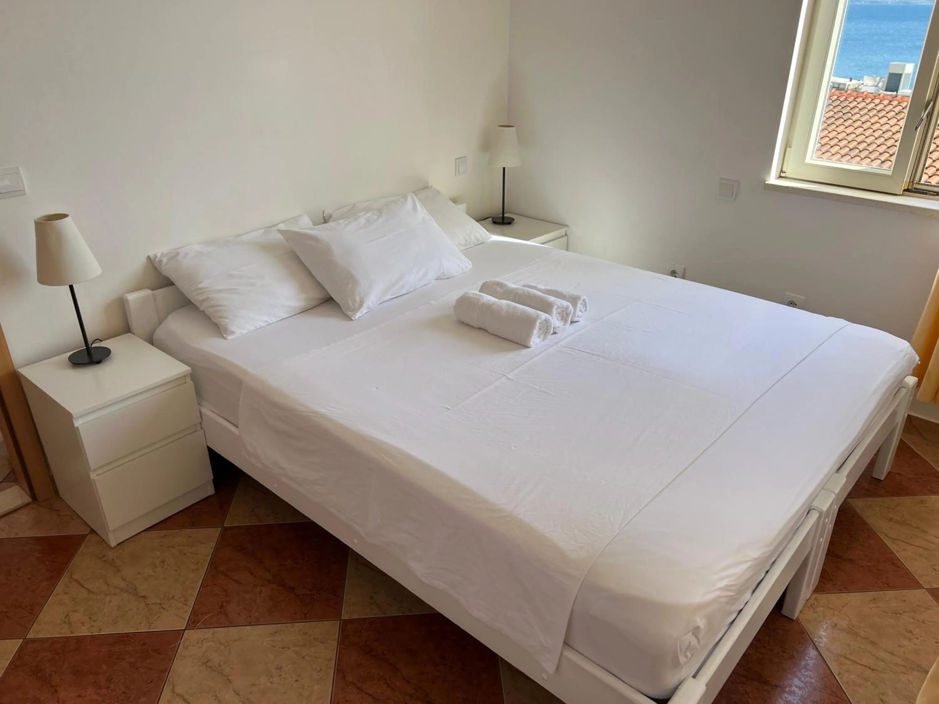 Bed in Apartments and Rooms Katija & Egon