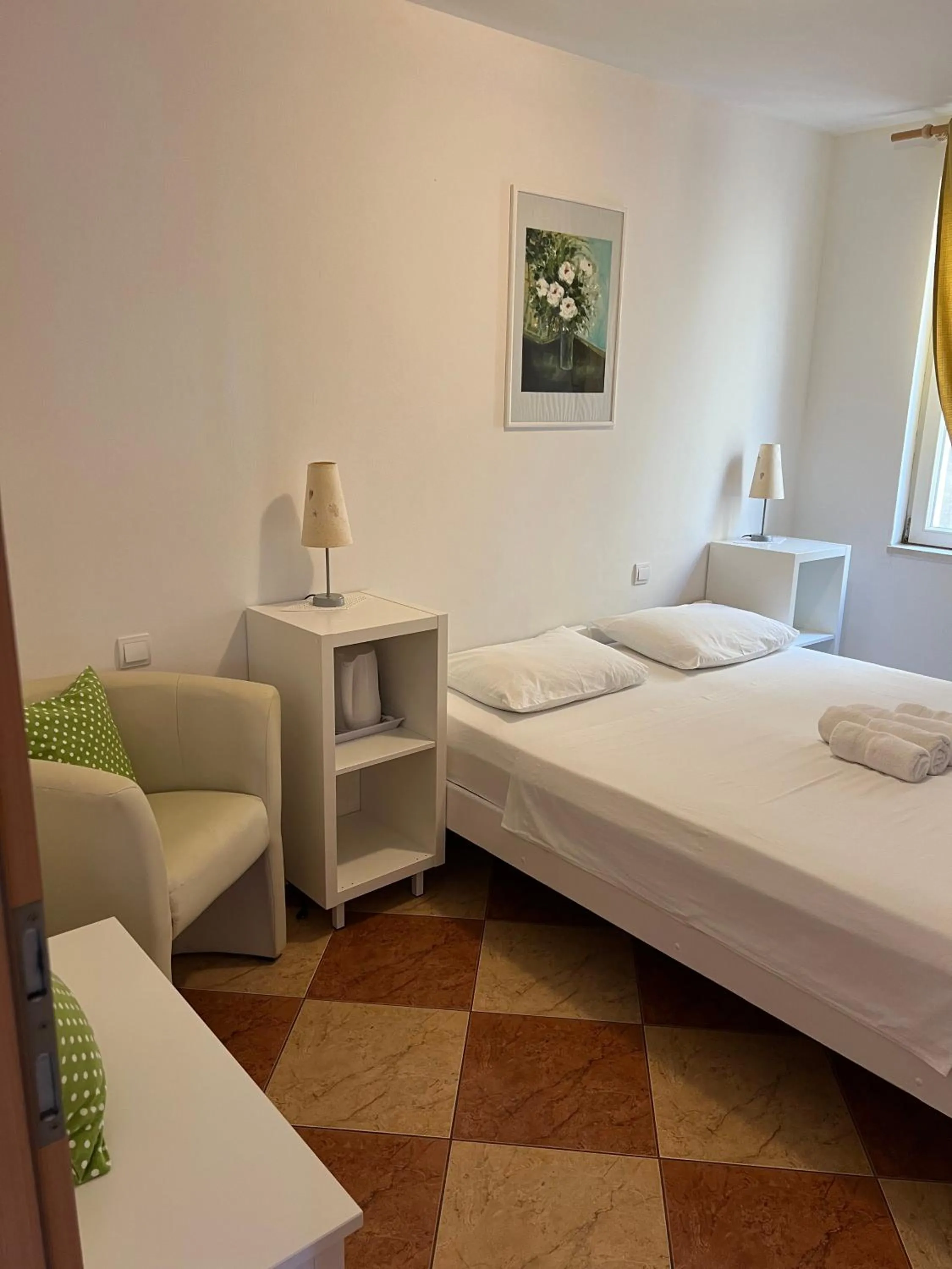 Bed in Apartments and Rooms Katija & Egon