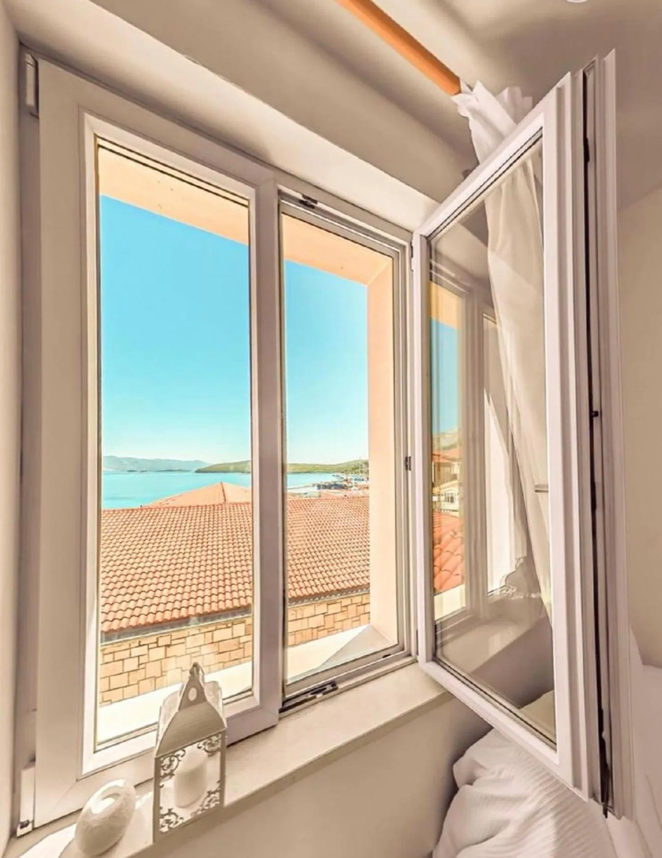 View (from property/room), Bed in Apartments and Rooms Katija & Egon