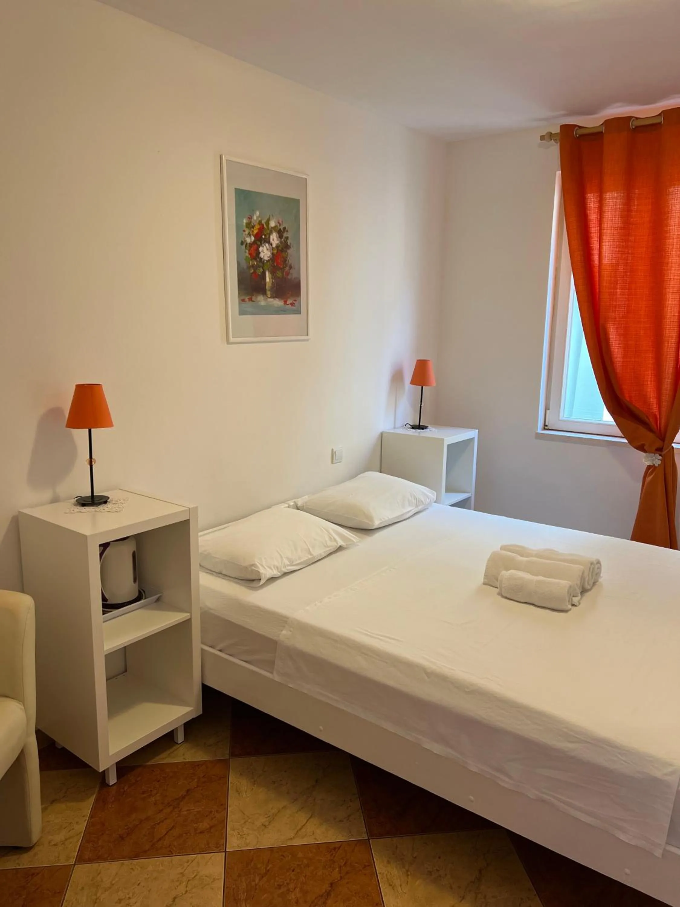 Bed in Apartments and Rooms Katija & Egon