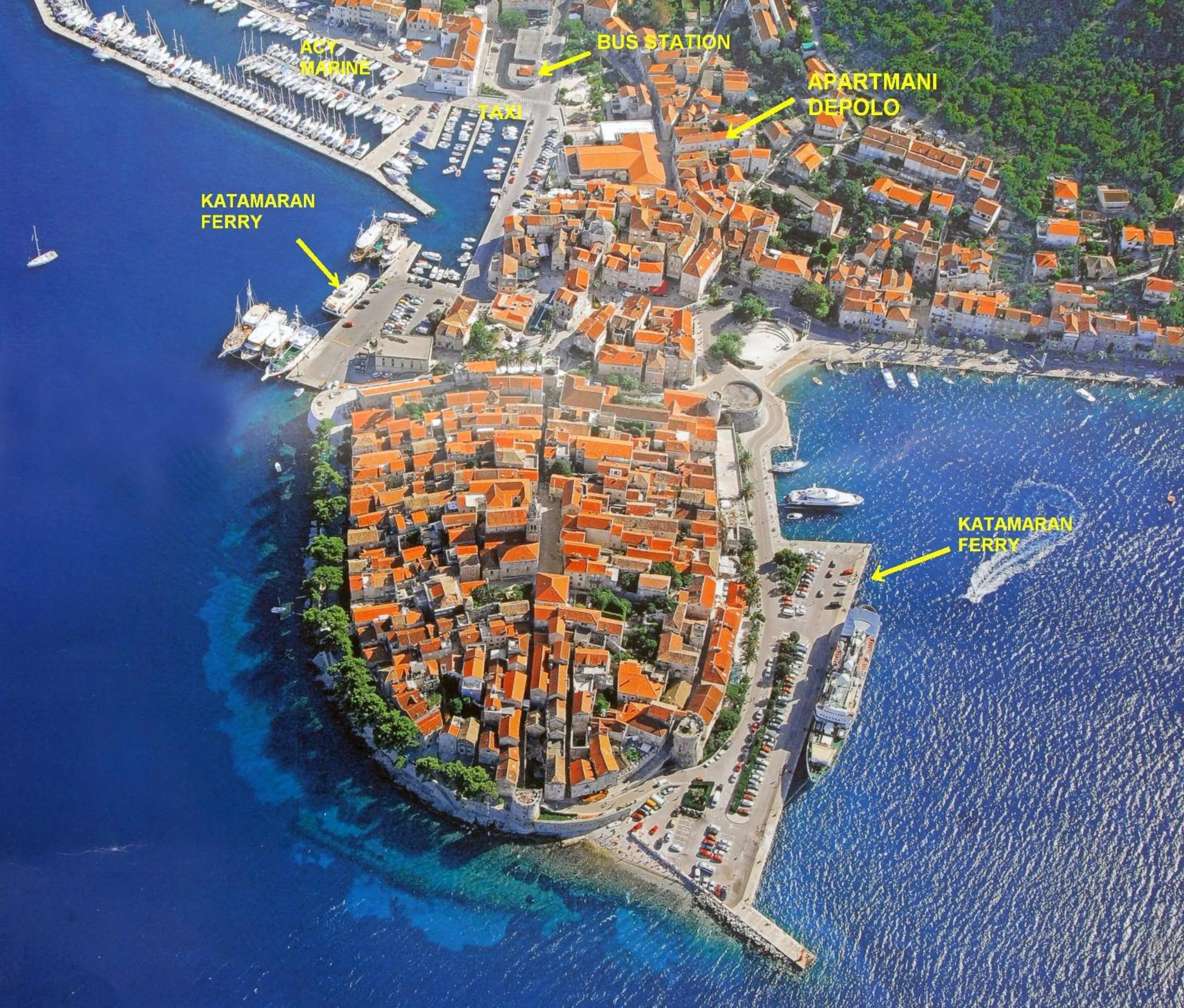 Location in Apartments and Rooms Katija & Egon