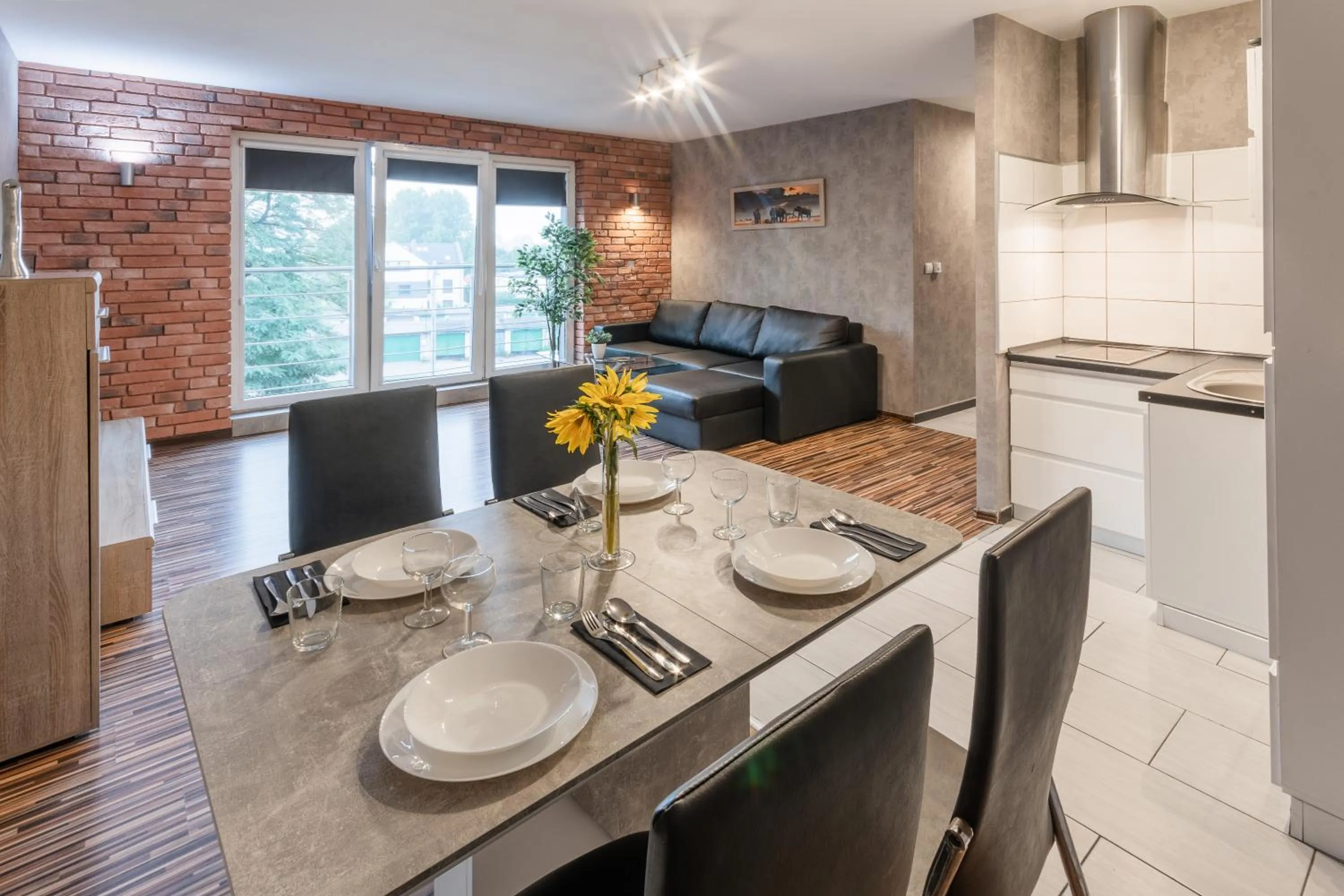 Kitchen or kitchenette in Apartamenty Katowice by Lantier - Bytom - Chorzów