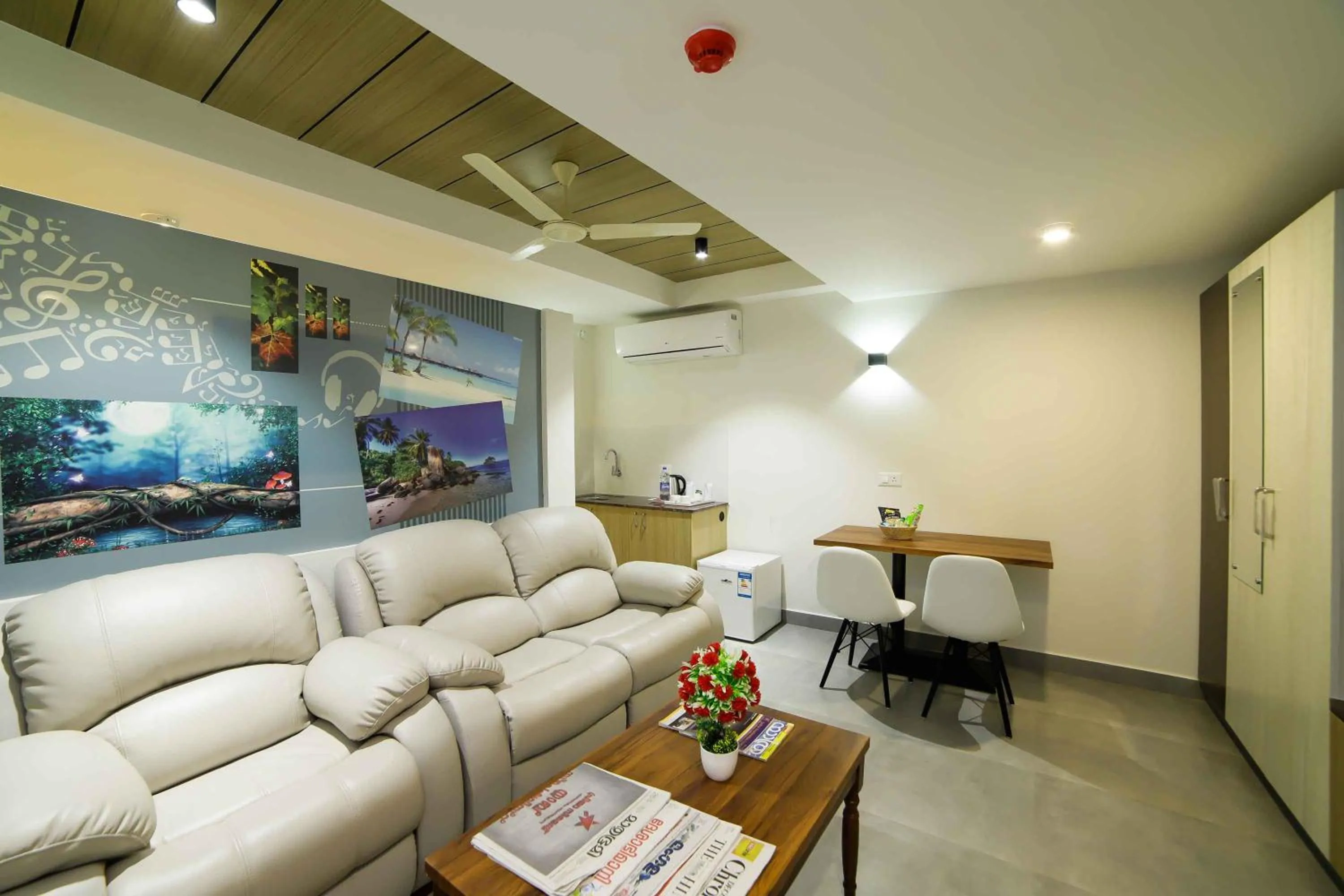 Living room in Bhavanam Regency Guruvayoor