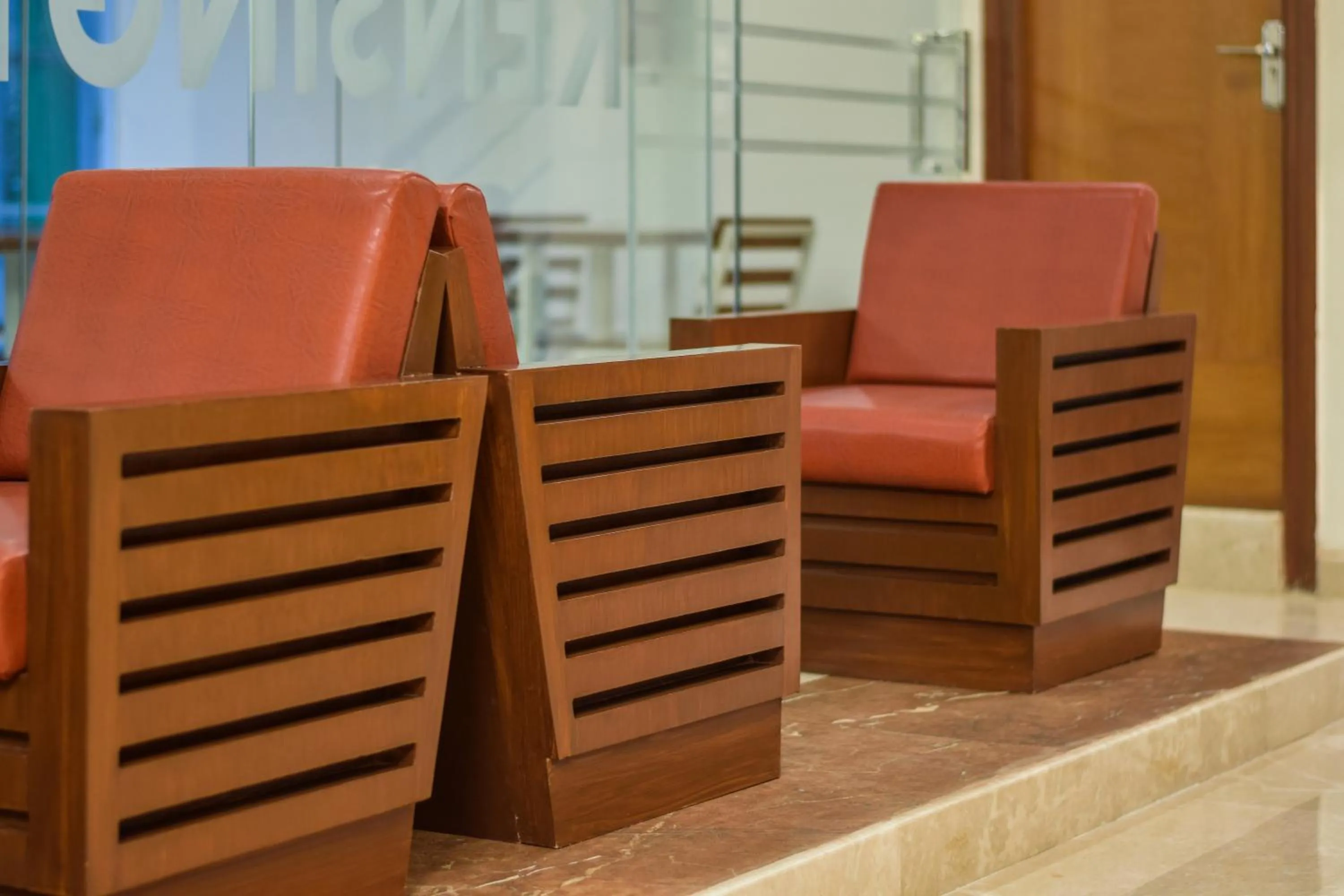 Seating area in Kensington Suites