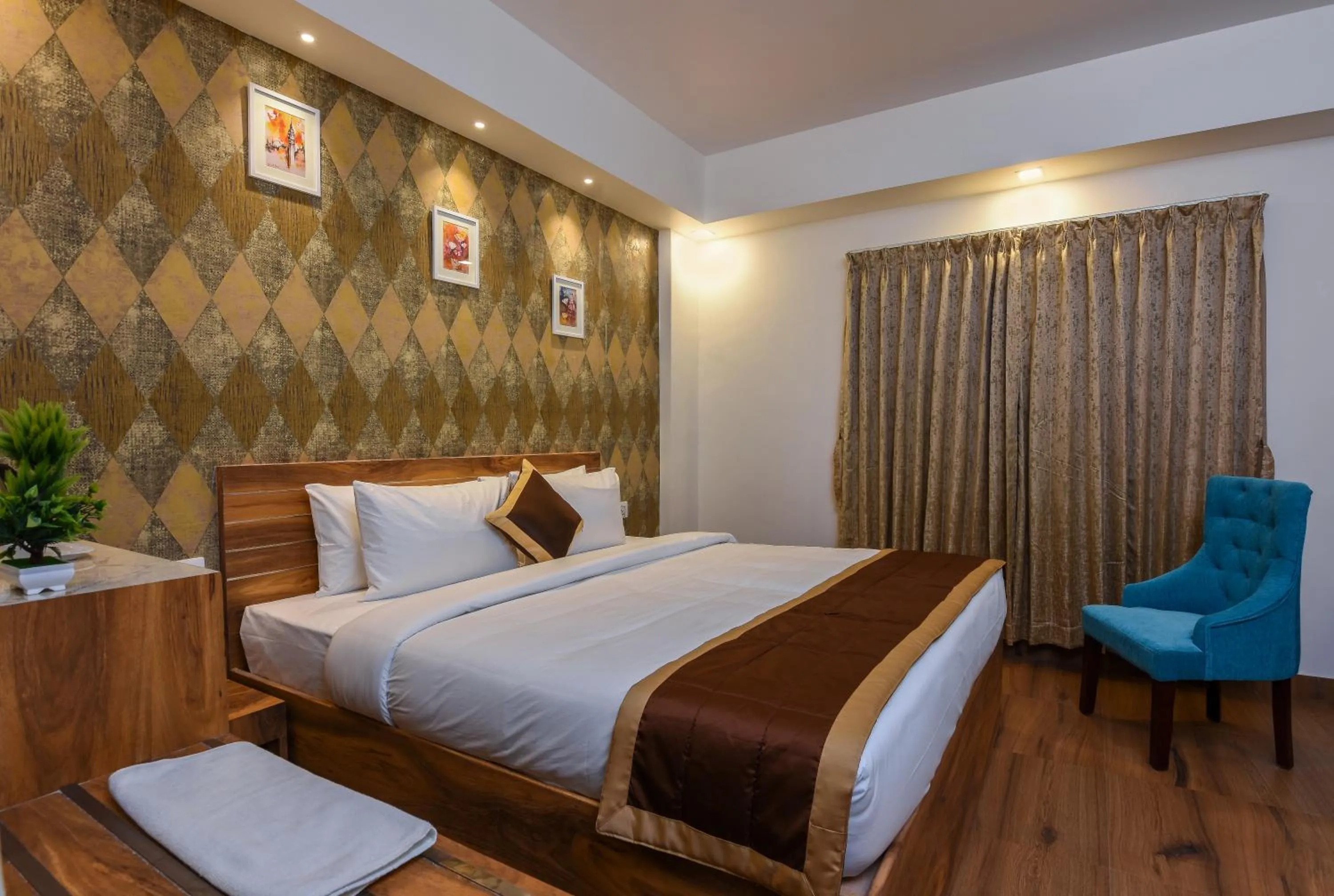 Bed in Kensington Suites