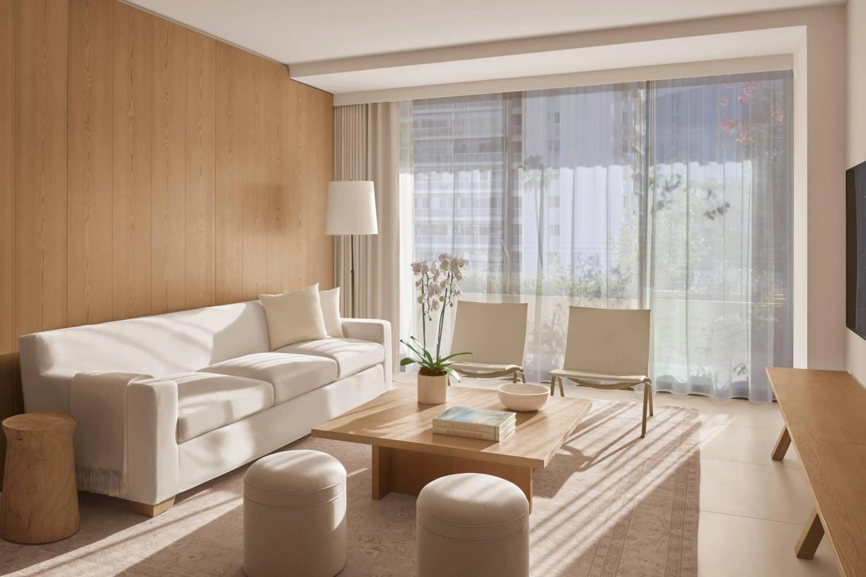 Living room in The West Hollywood EDITION