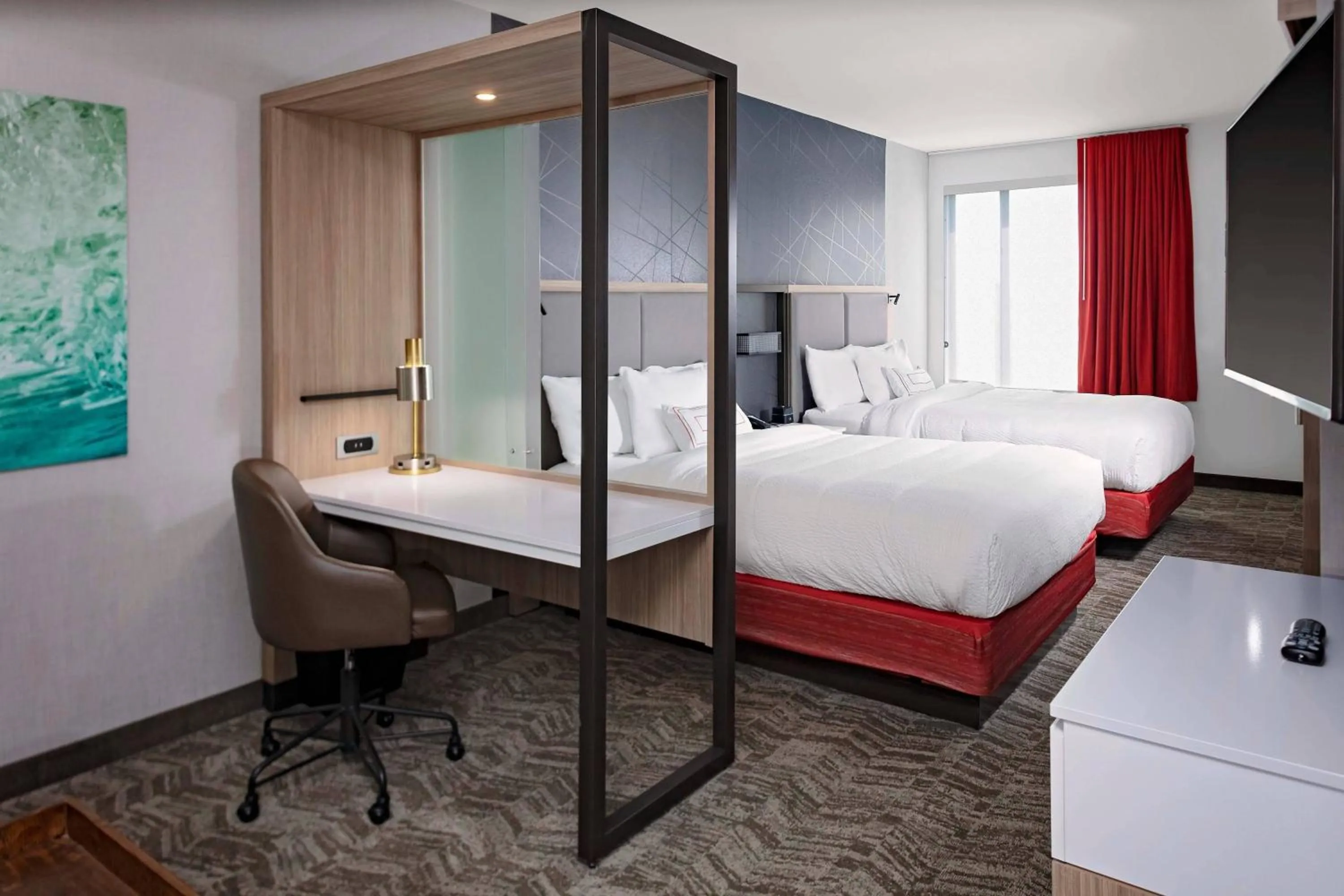 Photo of the whole room, Bed in SpringHill Suites by Marriott Kansas City Plaza
