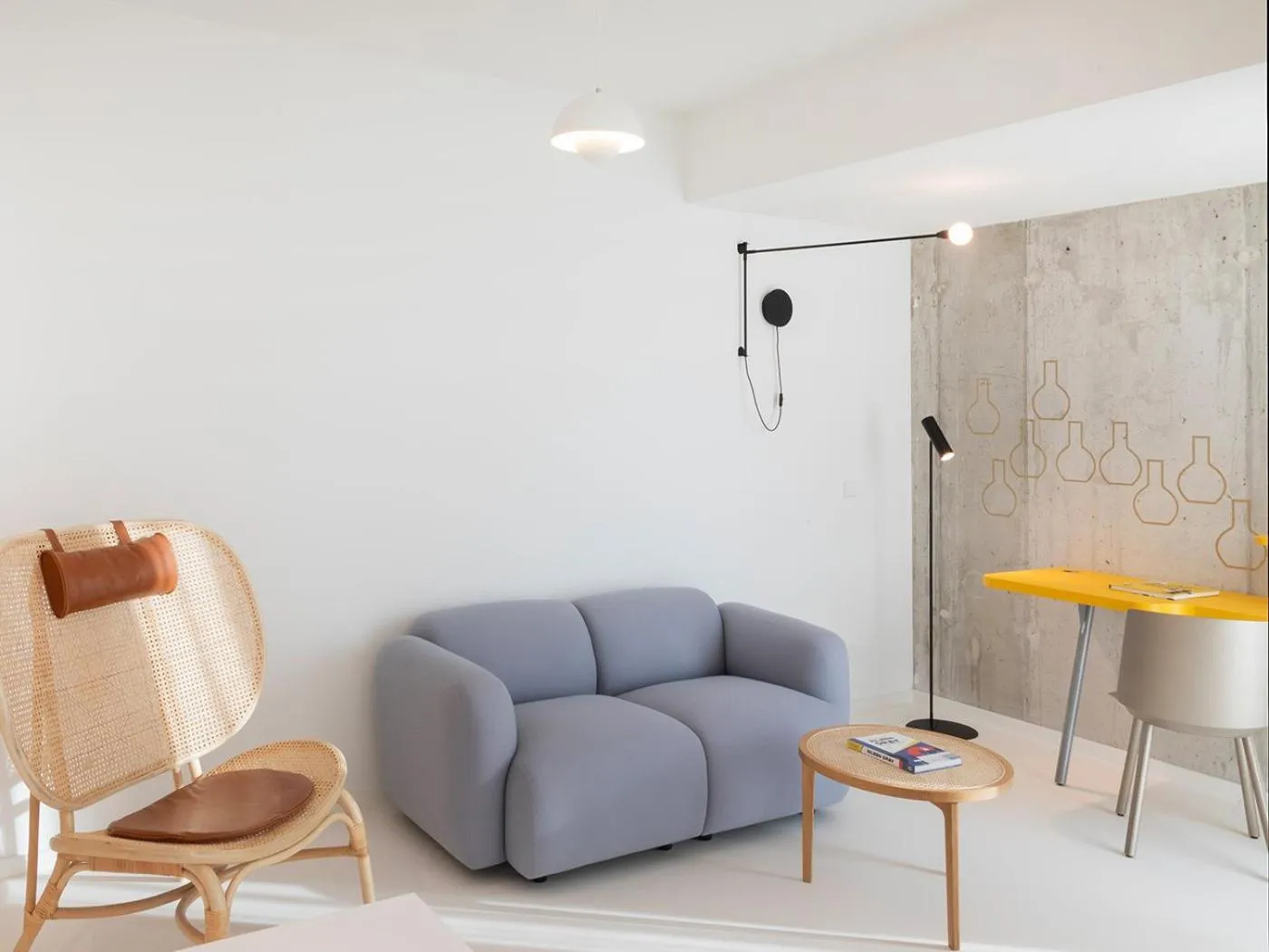 Seating area in KPM Hotel & Residences Berlin, a Member of Design Hotels