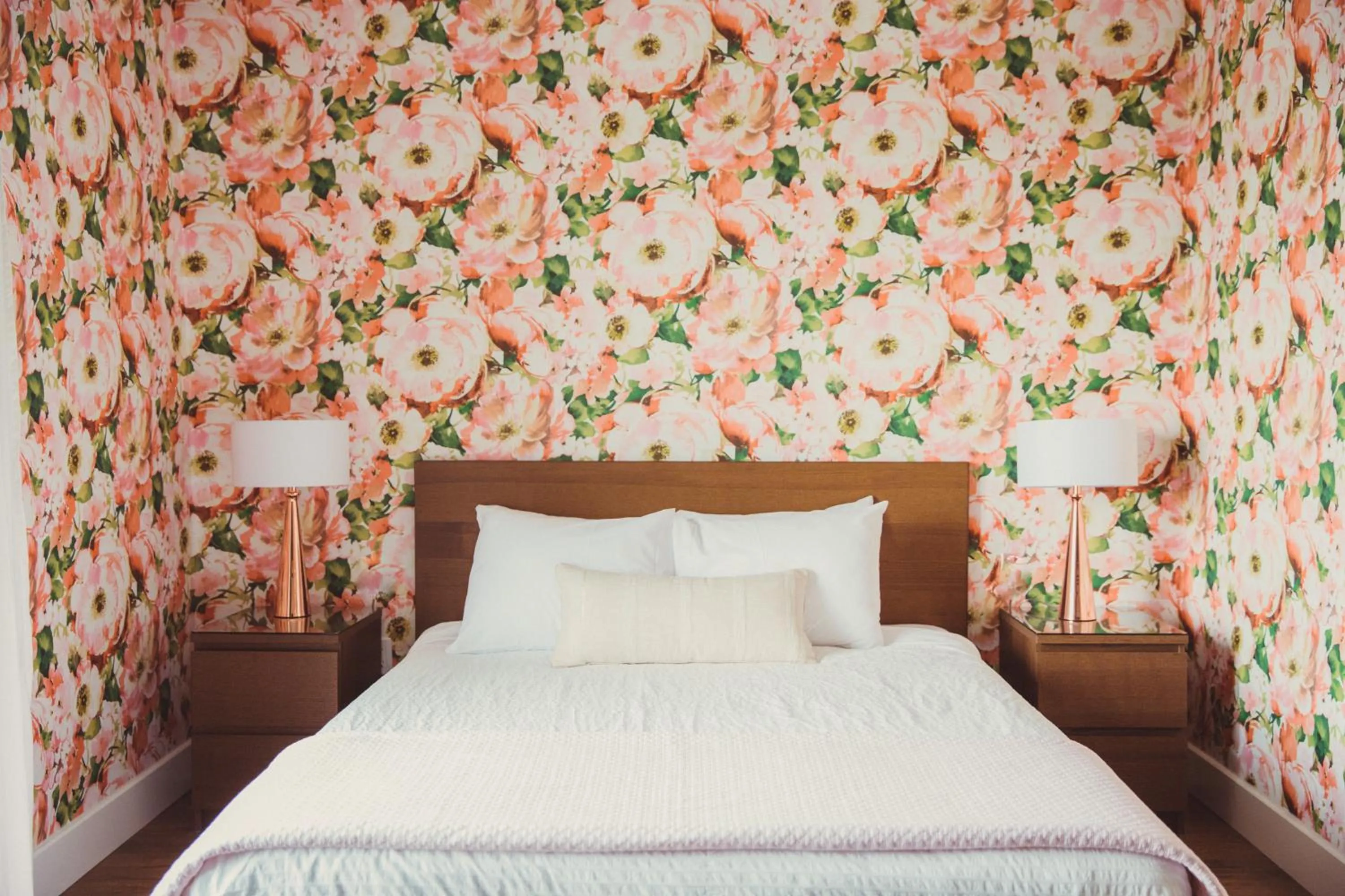 Bed in The June Motel, Prince Edward County