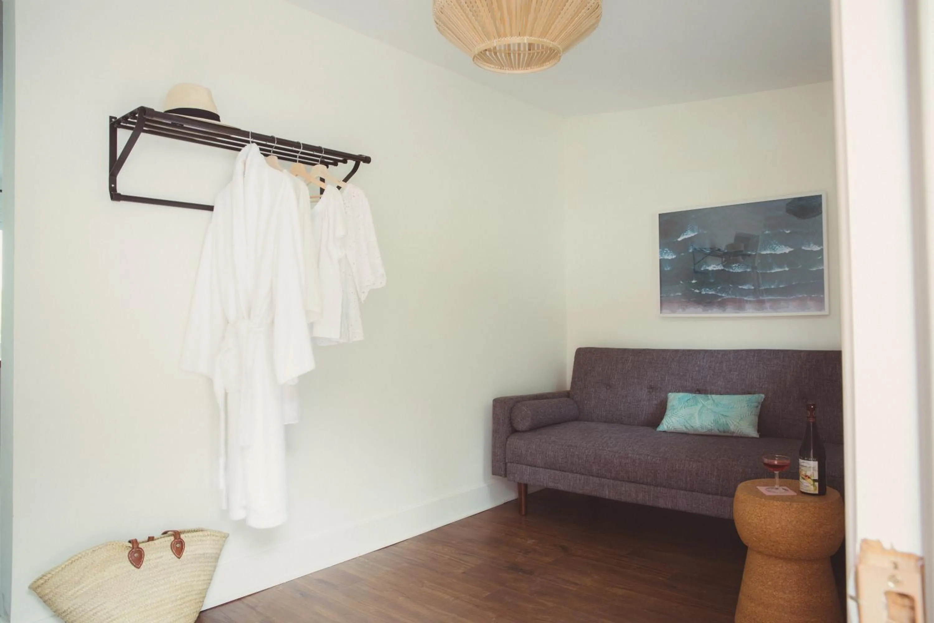 Living room in The June Motel, Prince Edward County
