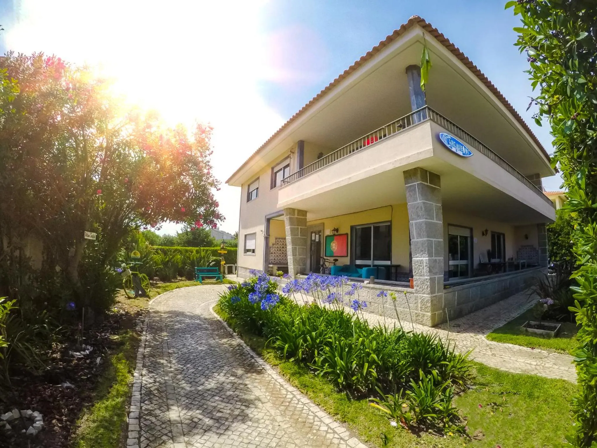 Garden in Carcavelos Surf Hostel and Surf Camp