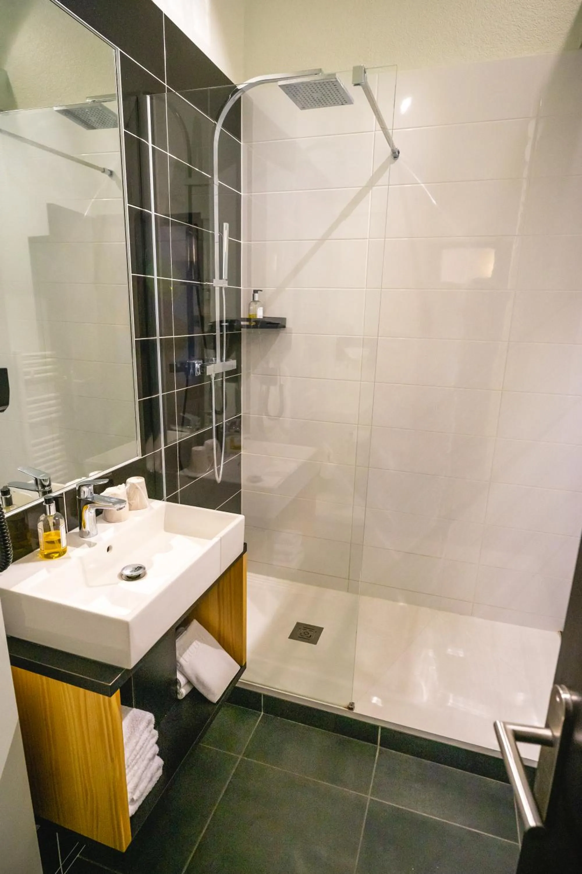 Shower in Best Western Bridge Hotel Lyon East