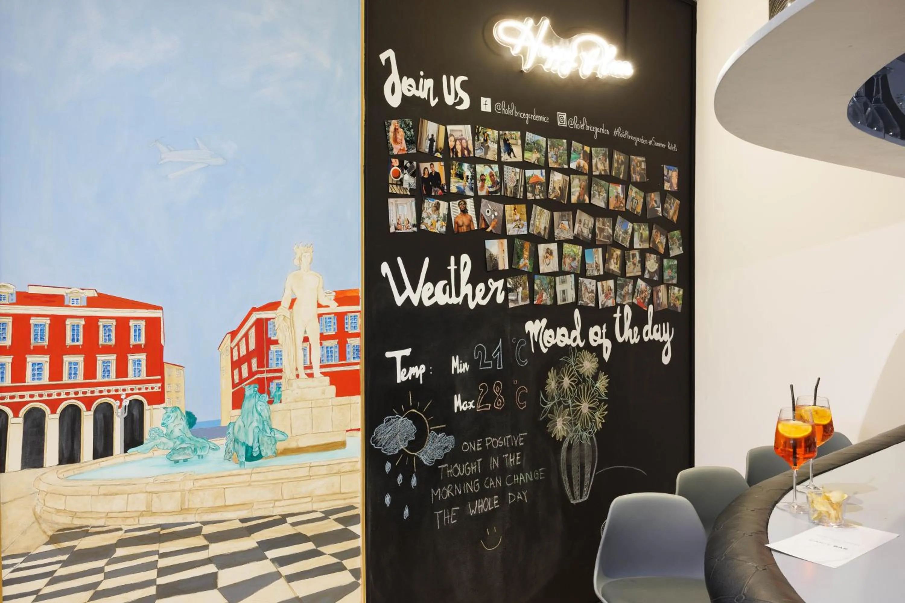 Decorative detail in Best Western Plus Hôtel Brice Garden Nice