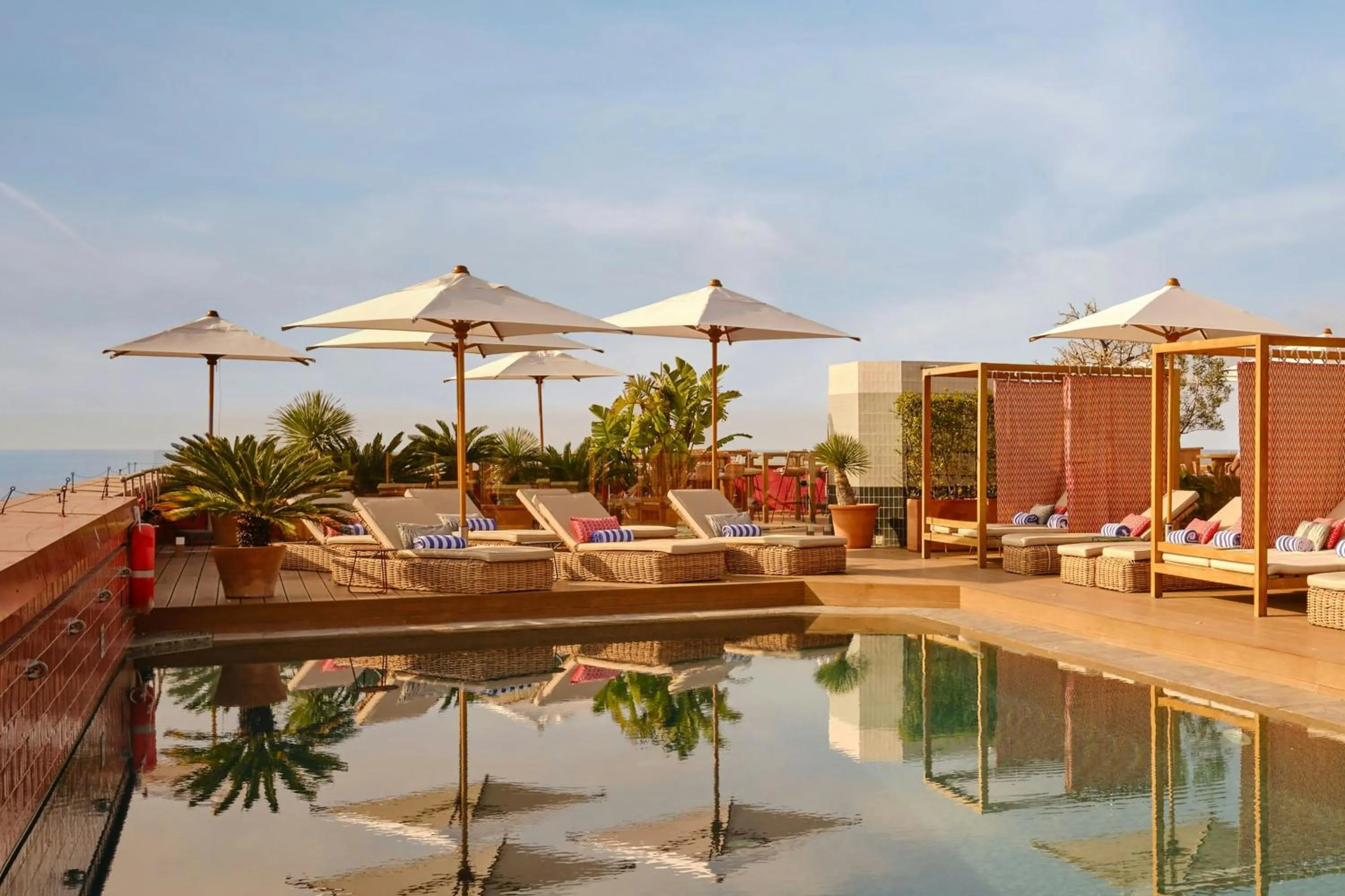 Swimming pool in AC Hotel by Marriott Nice