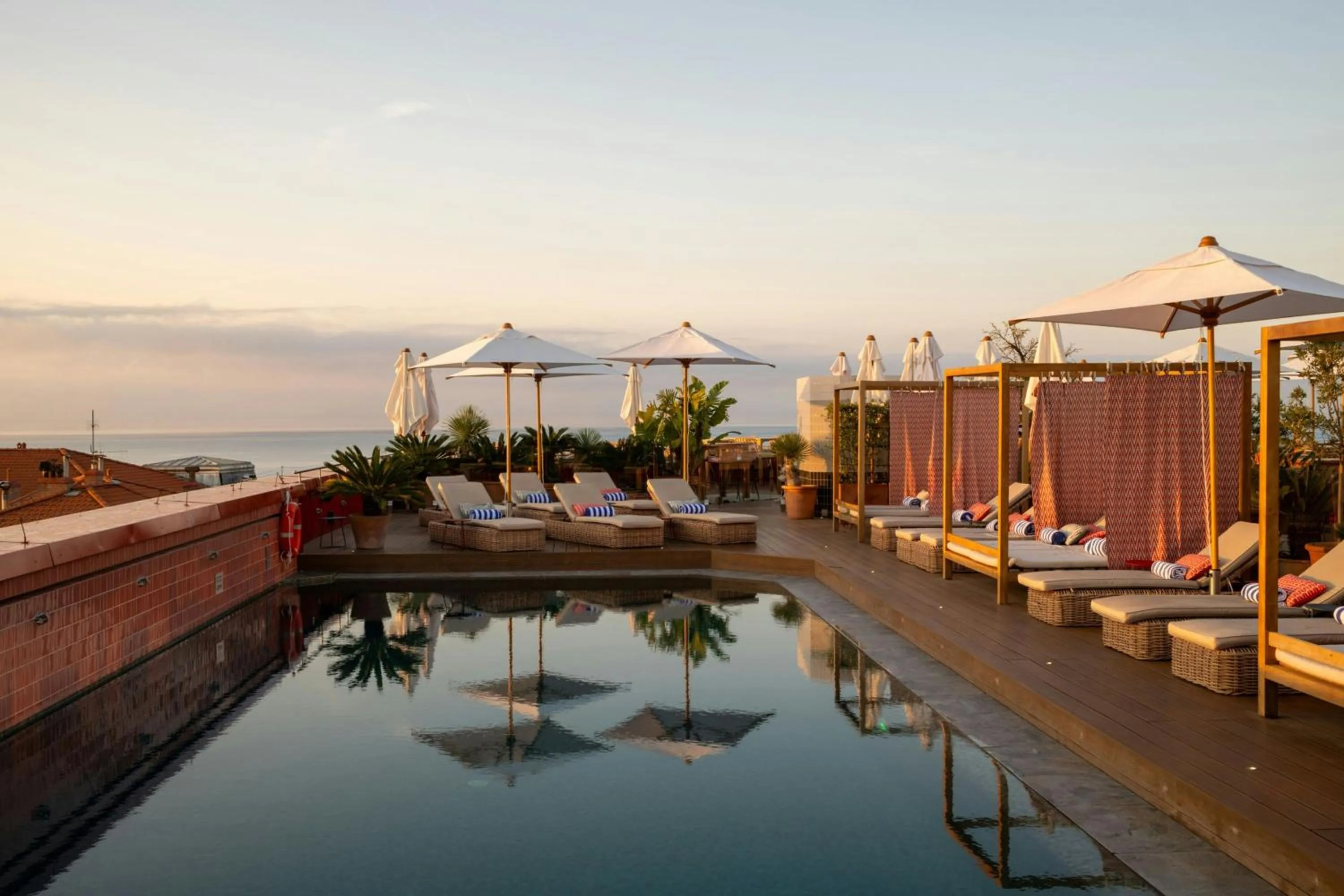 Swimming pool in AC Hotel by Marriott Nice