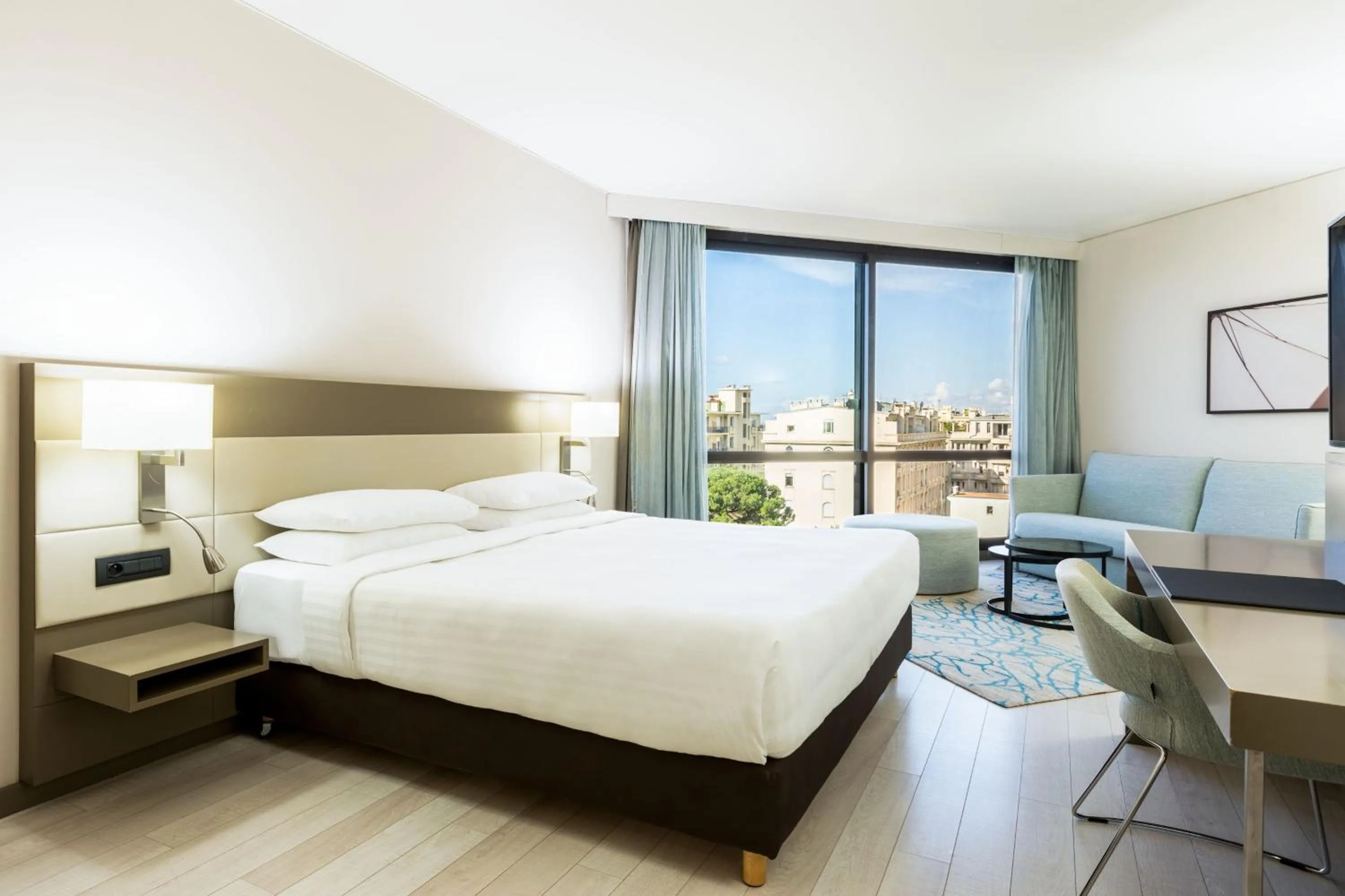 Photo of the whole room, Bed in AC Hotel by Marriott Nice