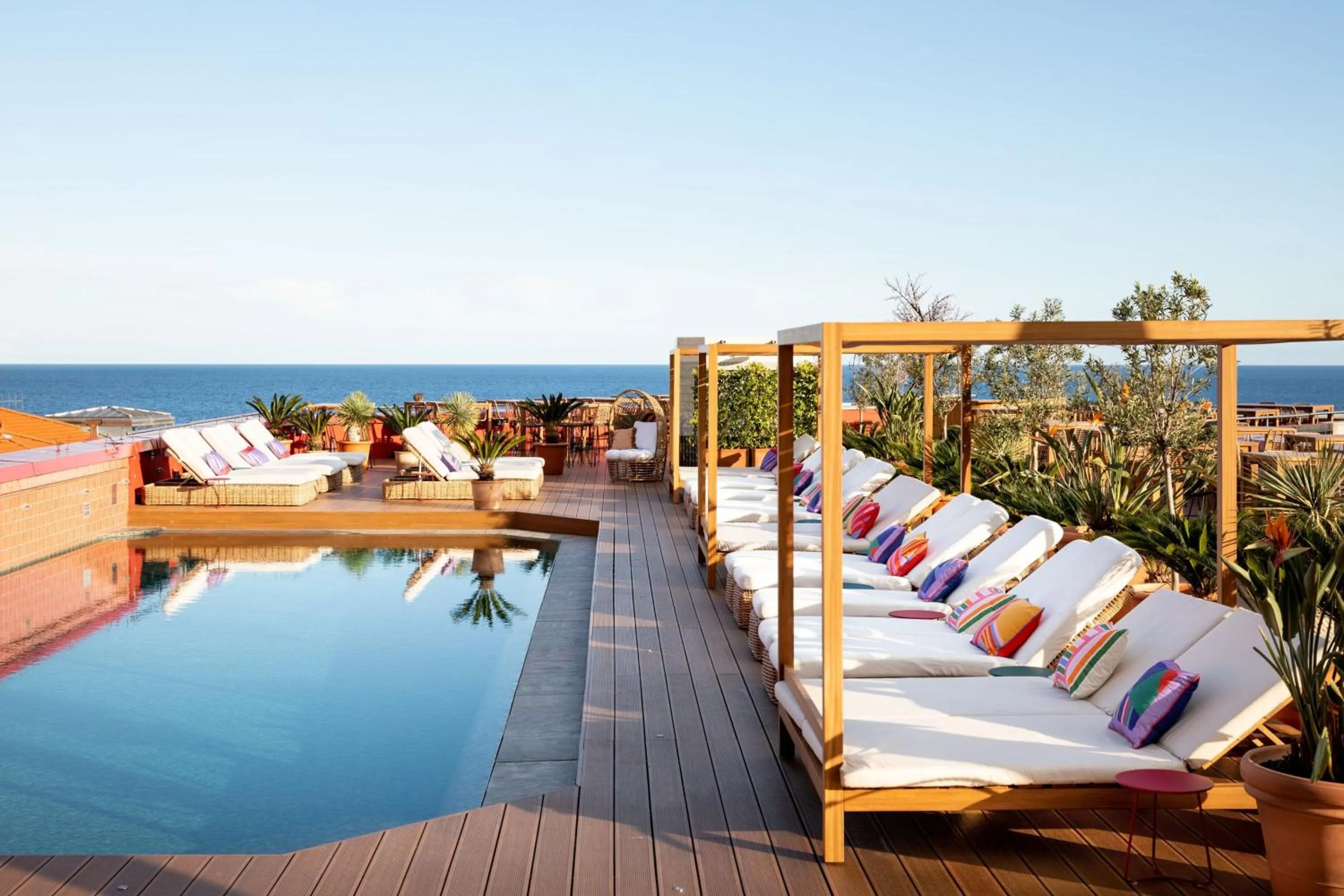 Swimming pool in AC Hotel by Marriott Nice