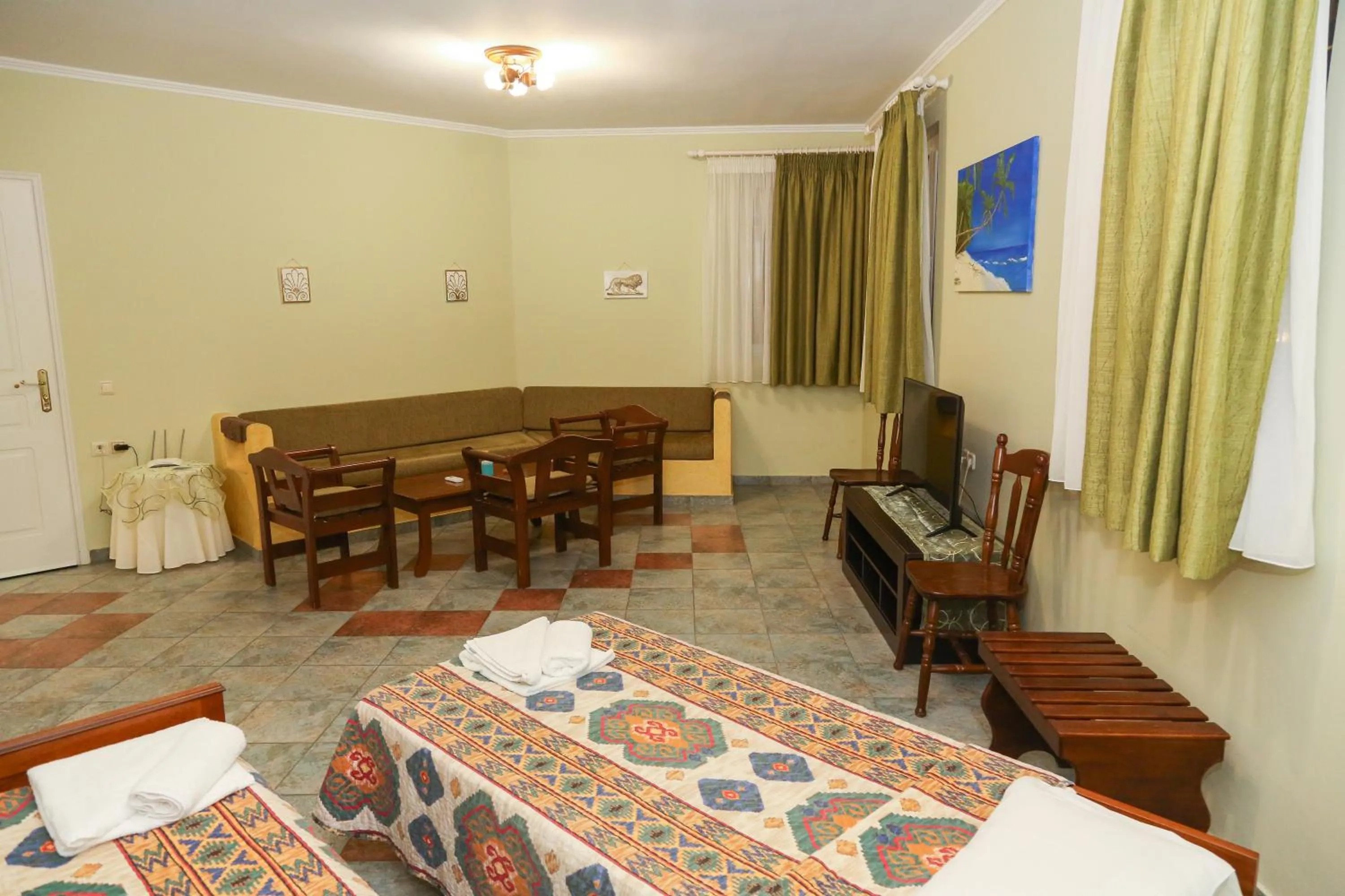 Photo of the whole room, Bed in Heaven Apartments