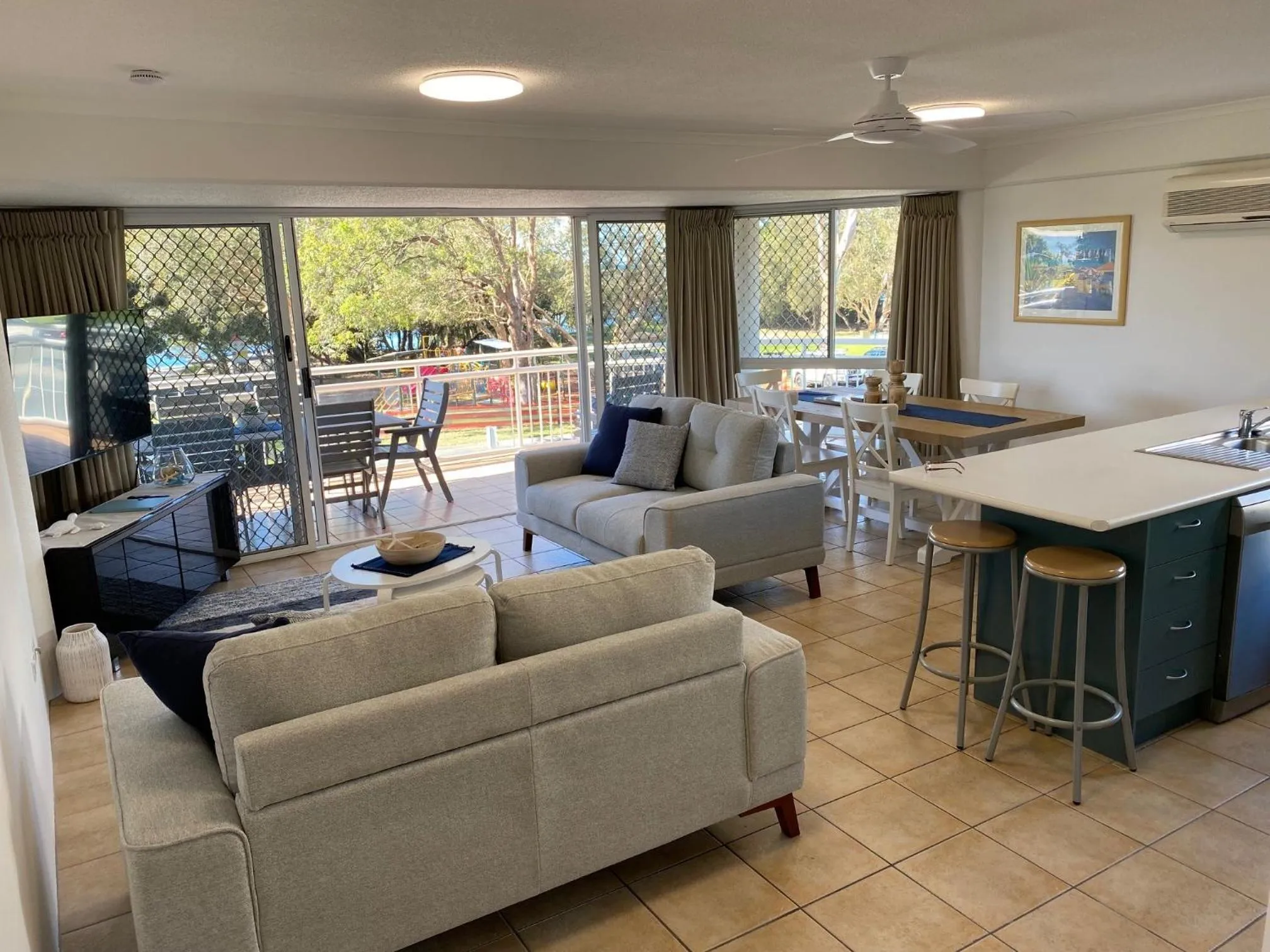 Living room in Belvedere Apartments